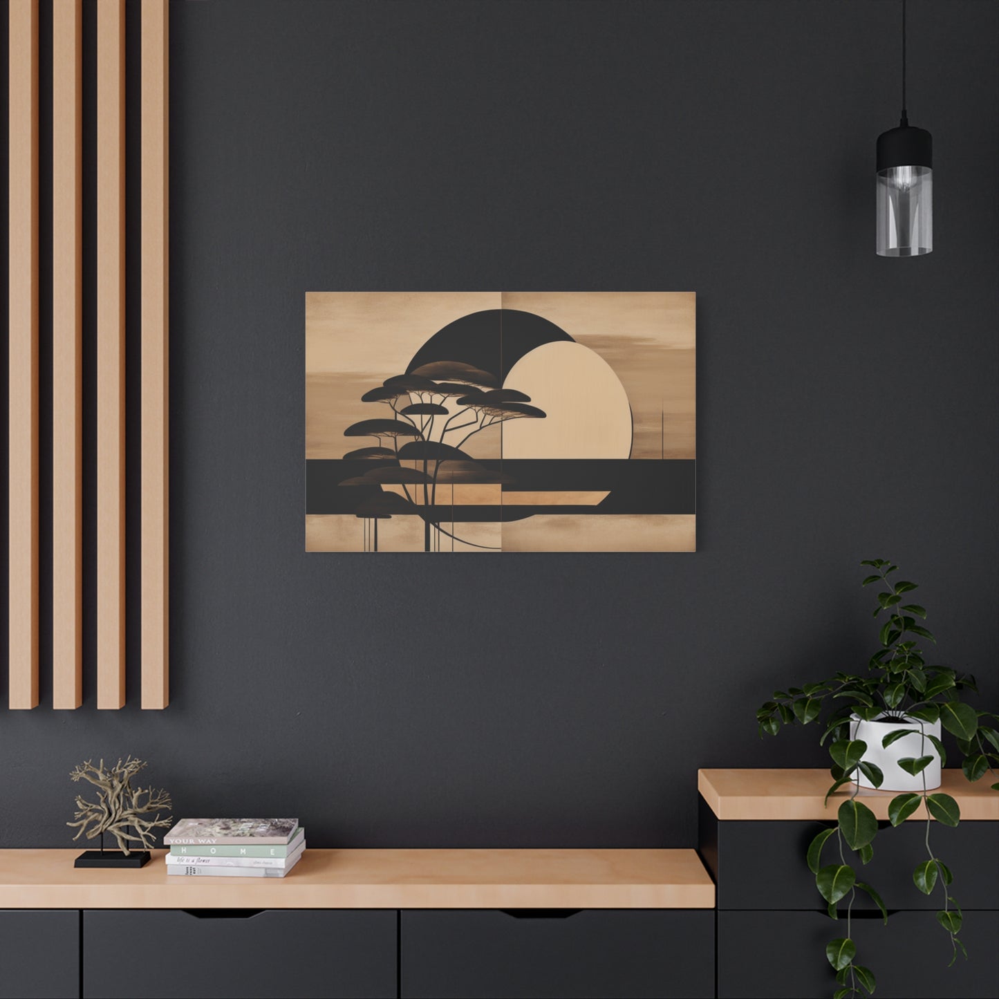 Abstract Japanese Matte Canvas Print