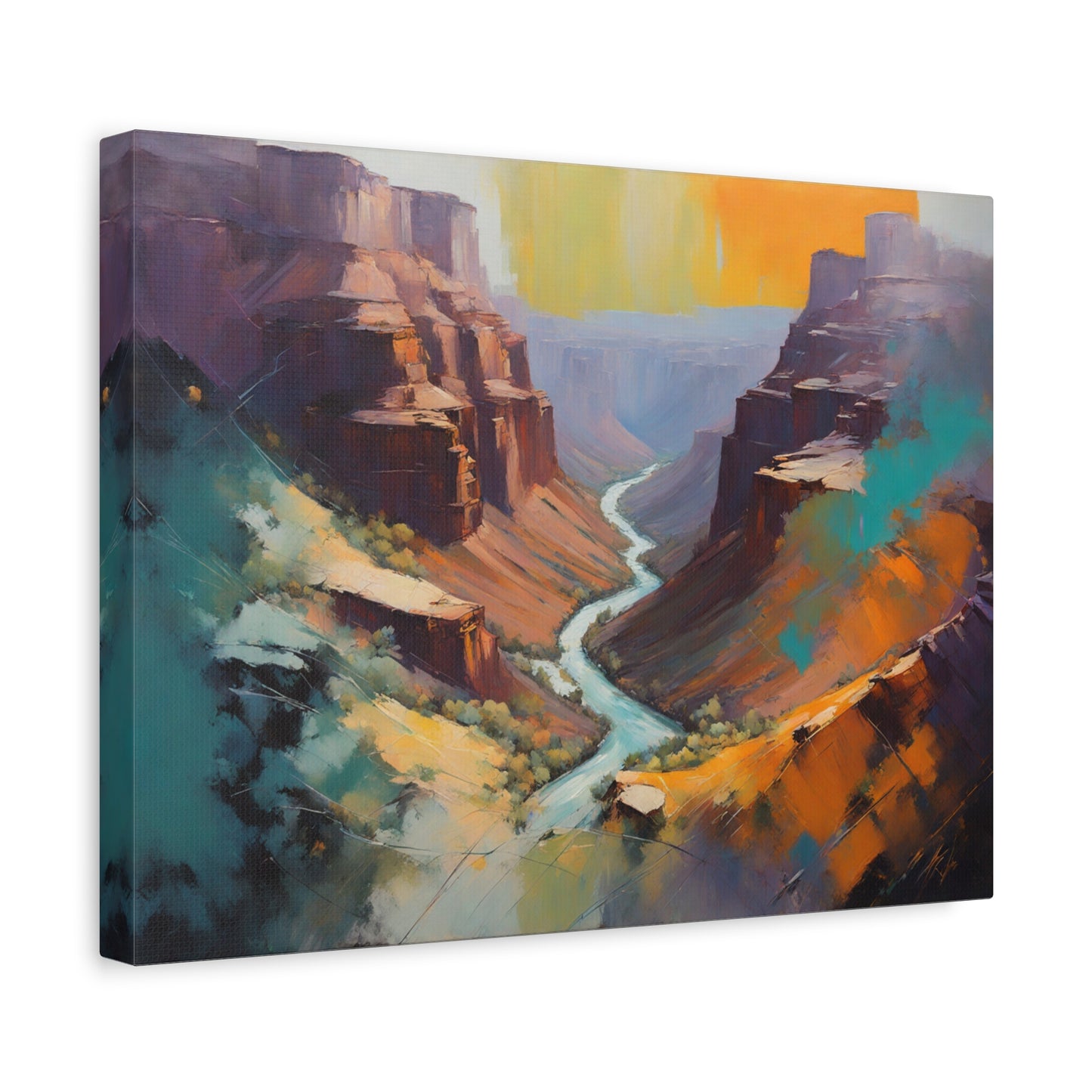 Crand Canyon Abstract Matte Canvas Print