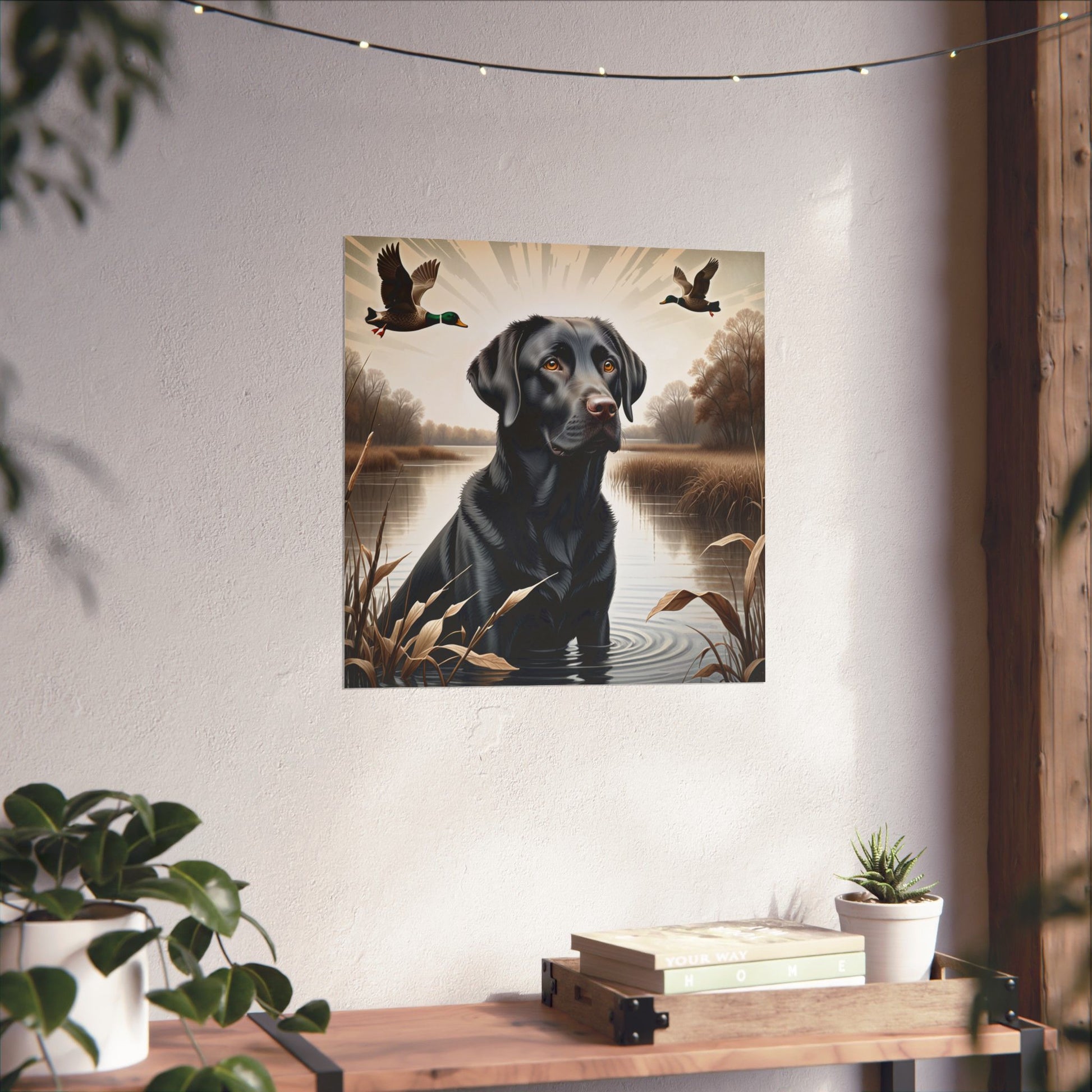 Black Labrador Retriever Print