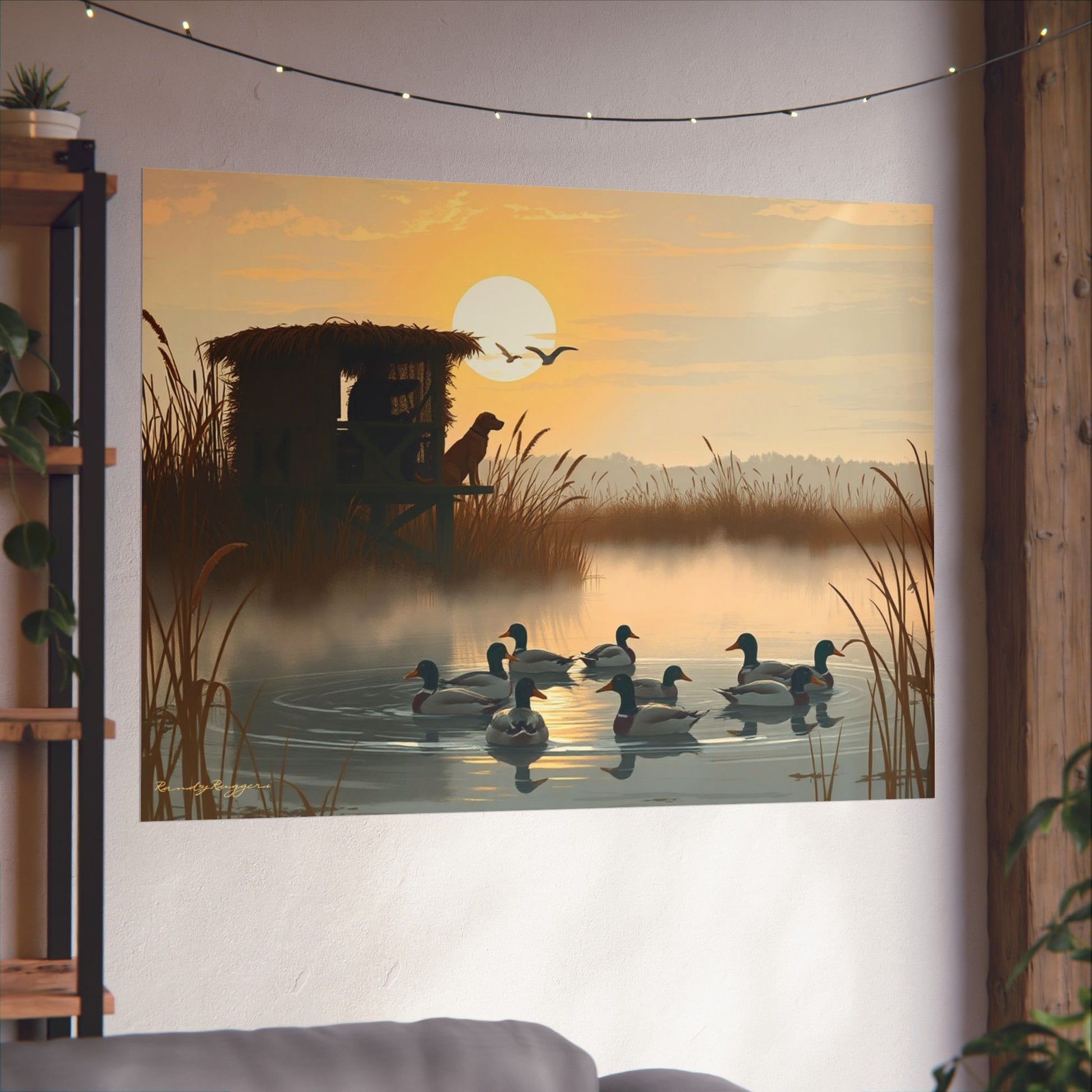 Anticipation at Dawn Duck Hunting Print