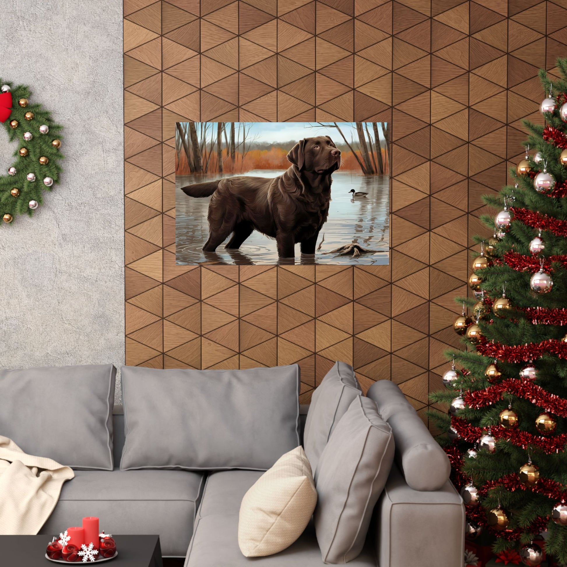 Chocolate Labrador Retriever print