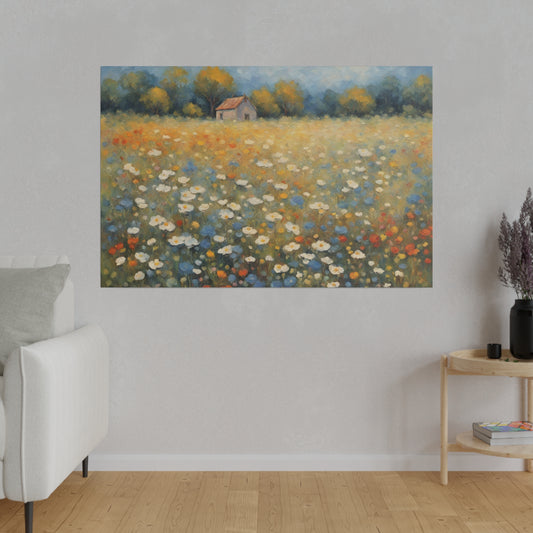 Add charm and serenity to your decor with "Meadow Symphony." The impressionist style lends a timeless quality to the artwork, making it a versatile piece that complements both modern and traditional interiors. The field of wildflowers, rendered with a delicate touch and an eye for detail, invites viewers to lose themselves in the tranquil beauty of the countryside. Perfect for creating a peaceful and inviting atmosphere, this print is a testament to the enduring appeal of nature’s splendor.&nbsp;