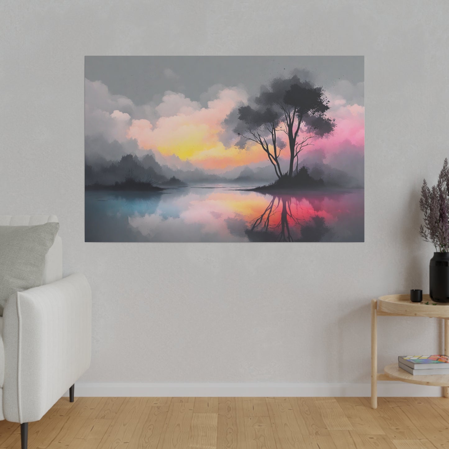 Abstract Landscape Matte Canvas Print