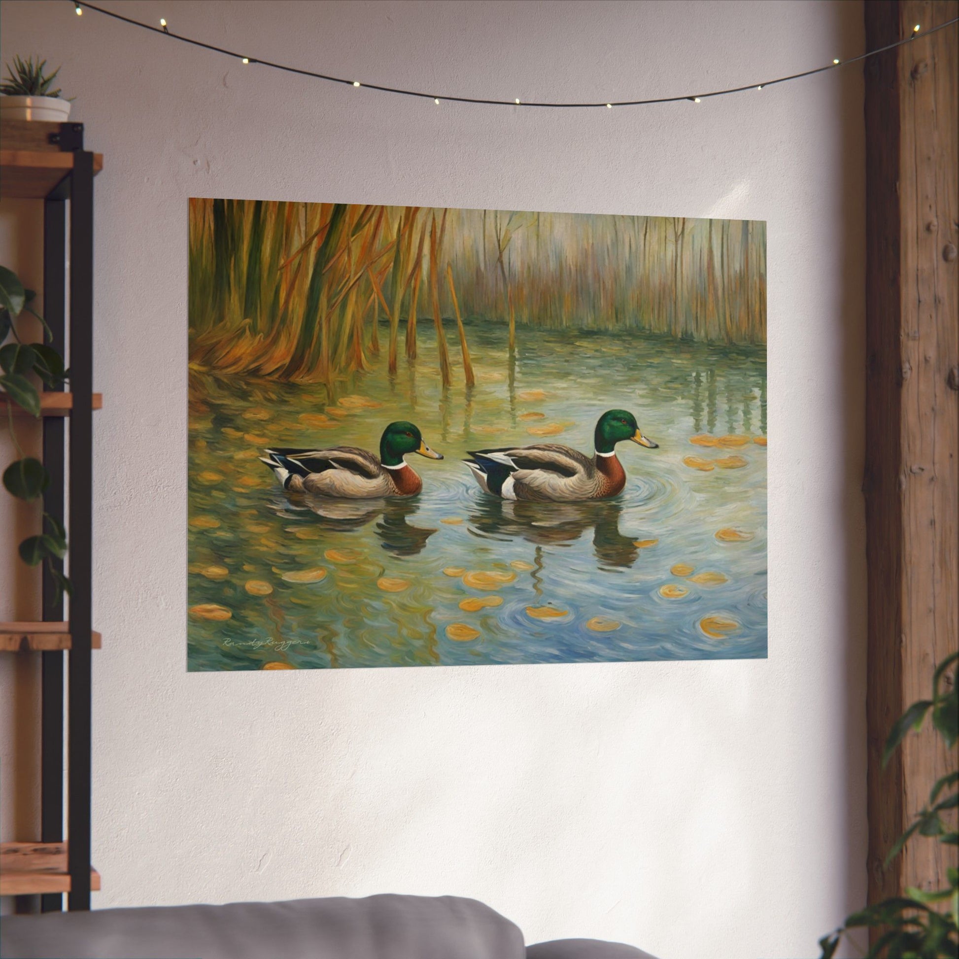 Van Gogh-inspired Duck Print