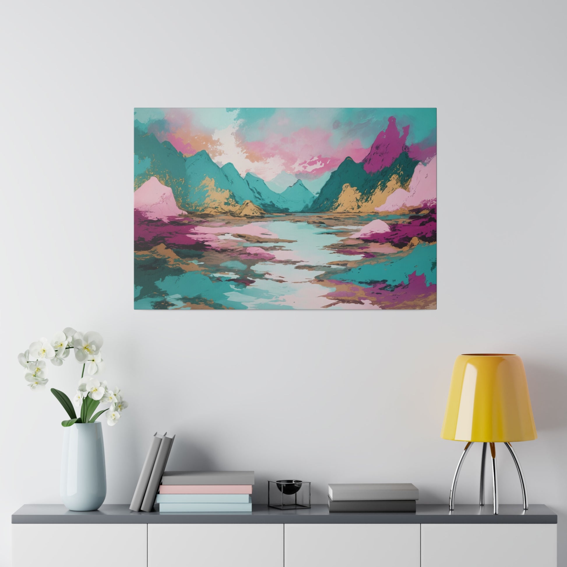 Abstract Western Landscape Wall Art