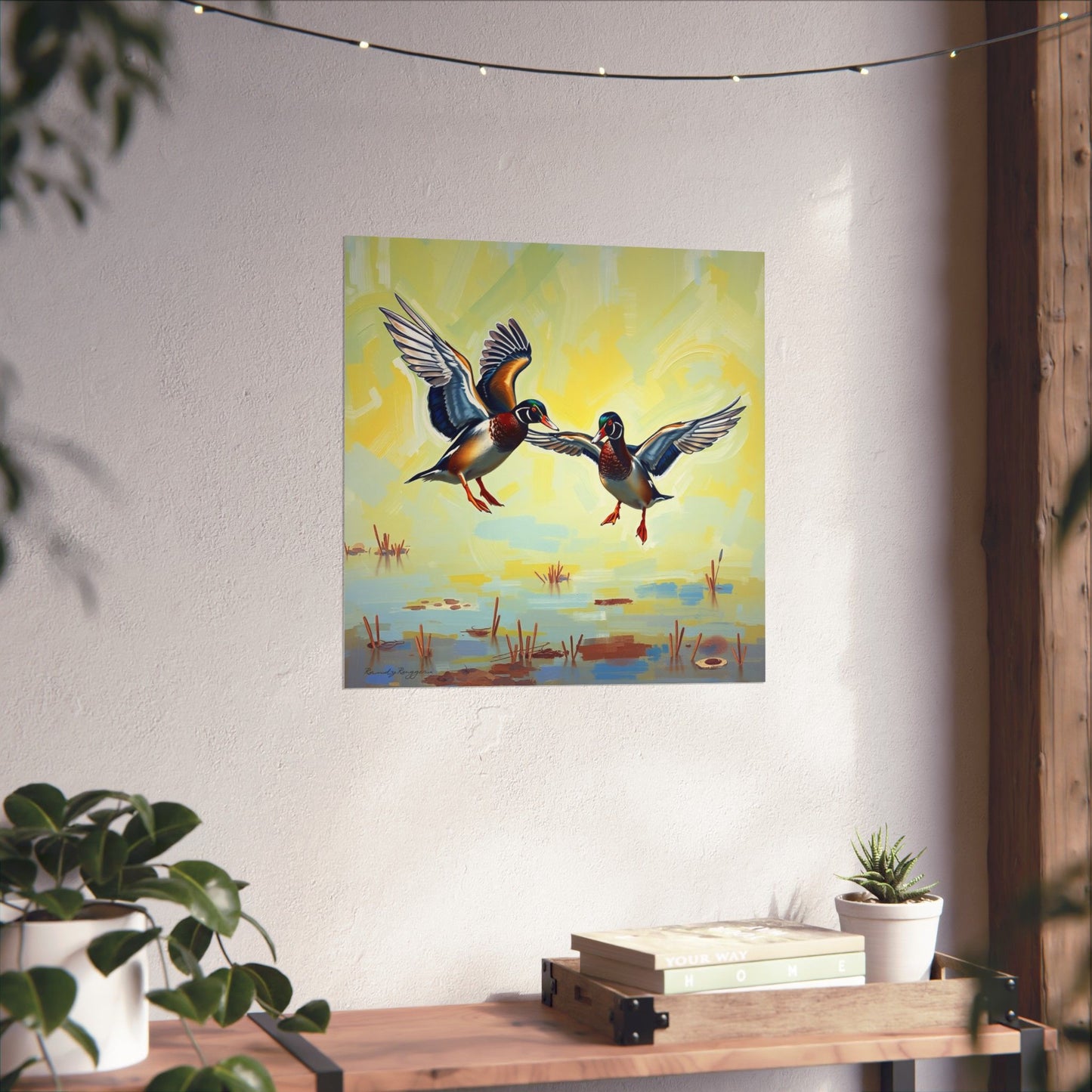 Wings of the Marsh, Wood Ducks Print