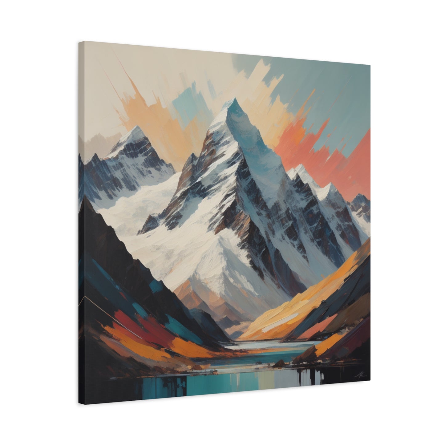 Abstract Southern Alps Canvas Print