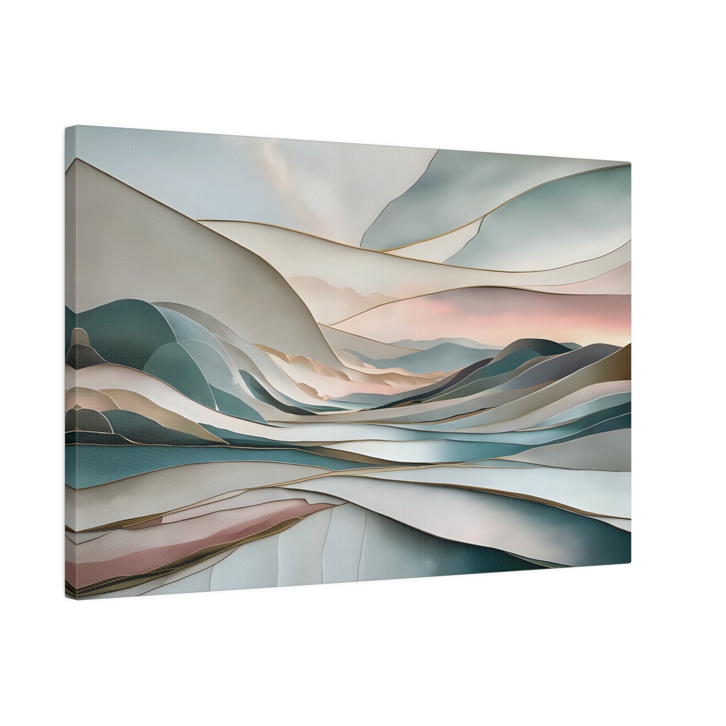 Serene abstract landscape Matte Canvas Print