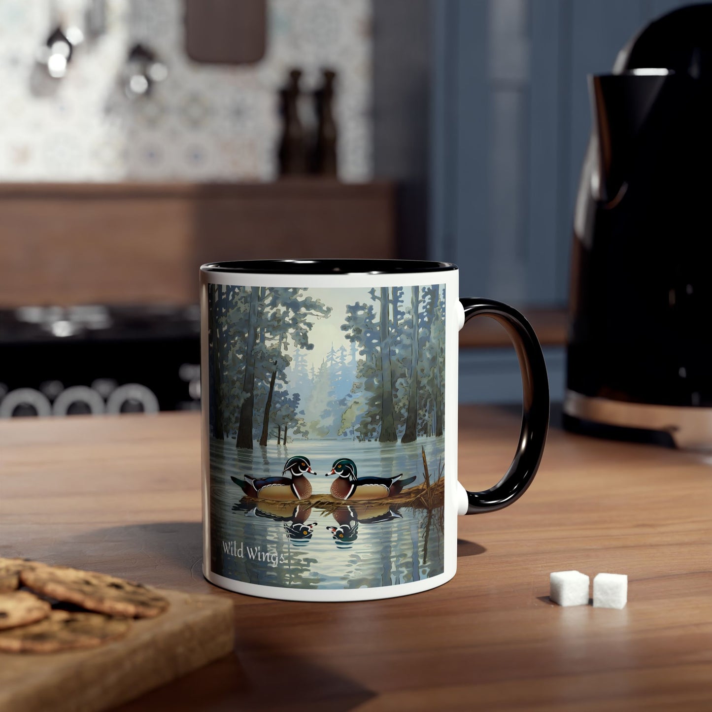 Wood Ducks Two-Tone Coffee Mug, 11oz