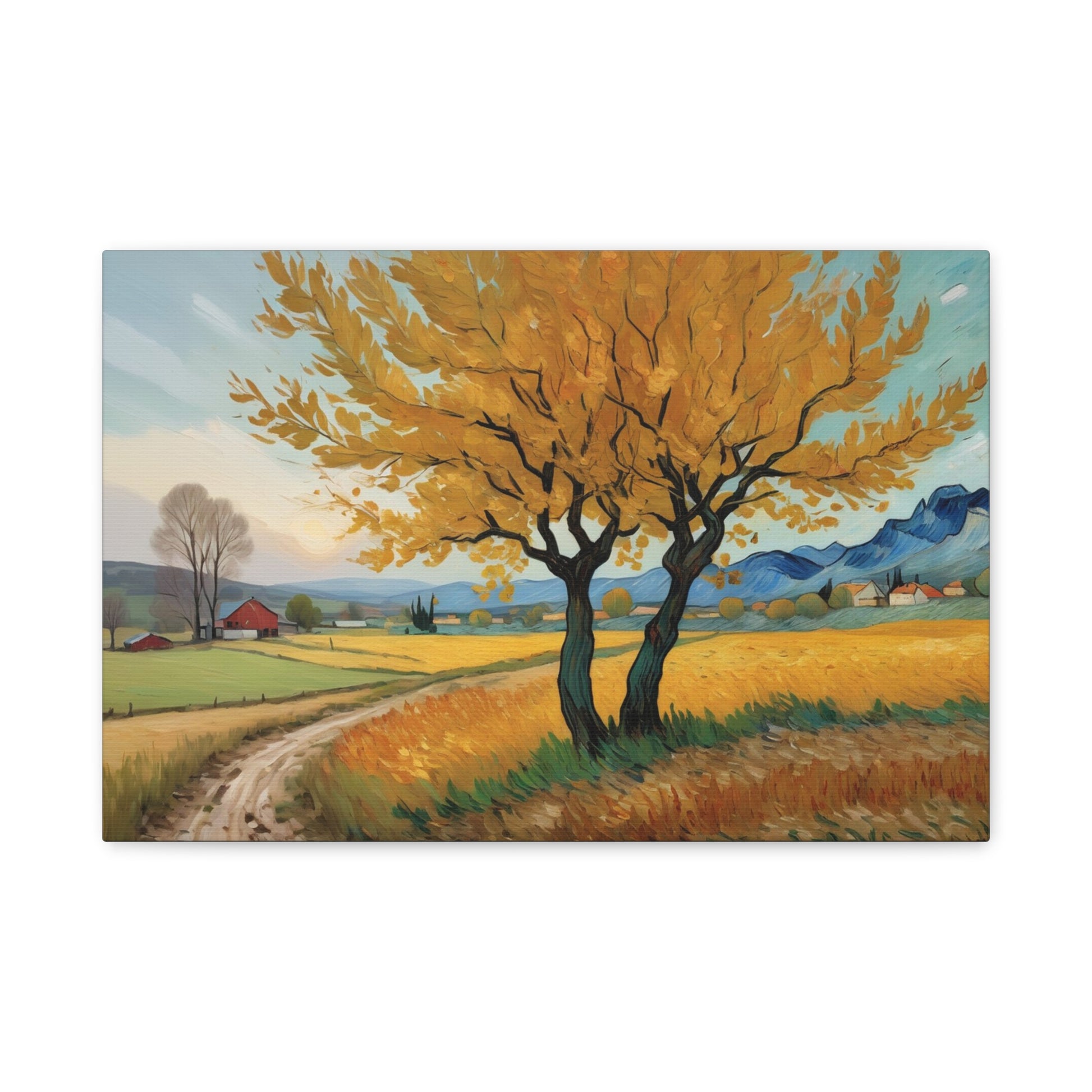 Impressionisn Countryside Print Matte Canvas