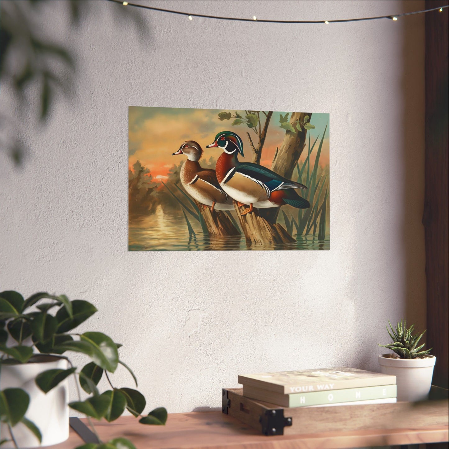 Silent Roost Wood Ducks Print