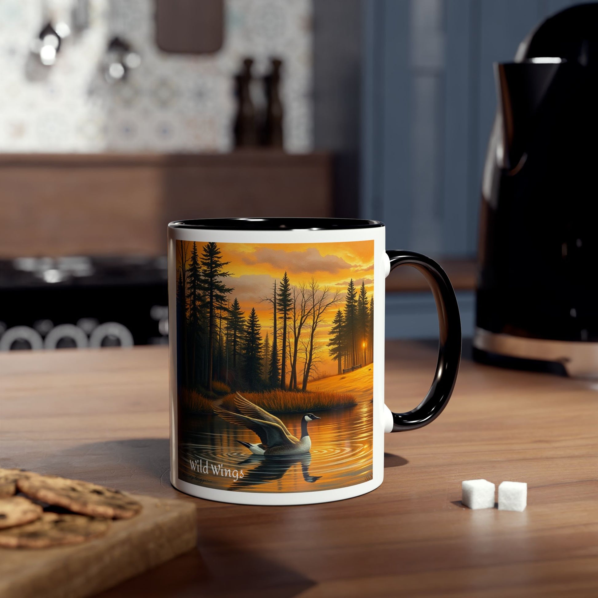 Geese Two-Tone Coffee Mug, 11oz