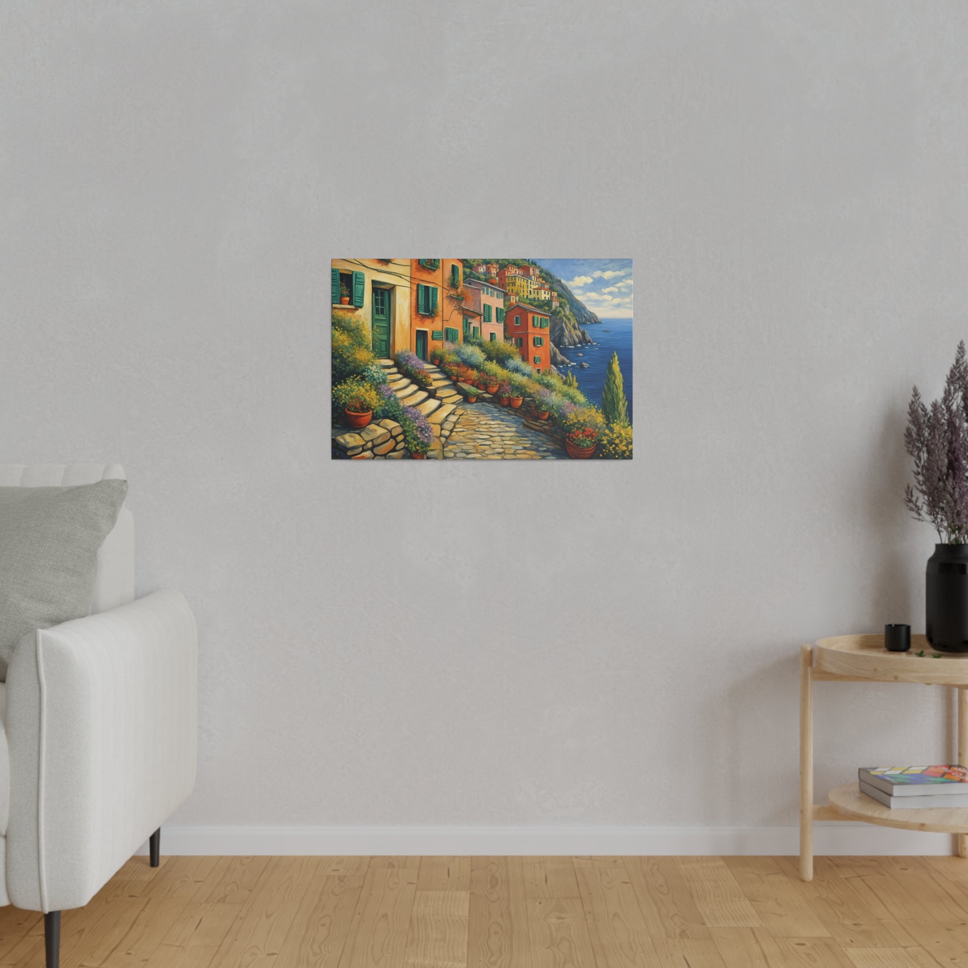 Cinque Terre Village Matte Canvas Print