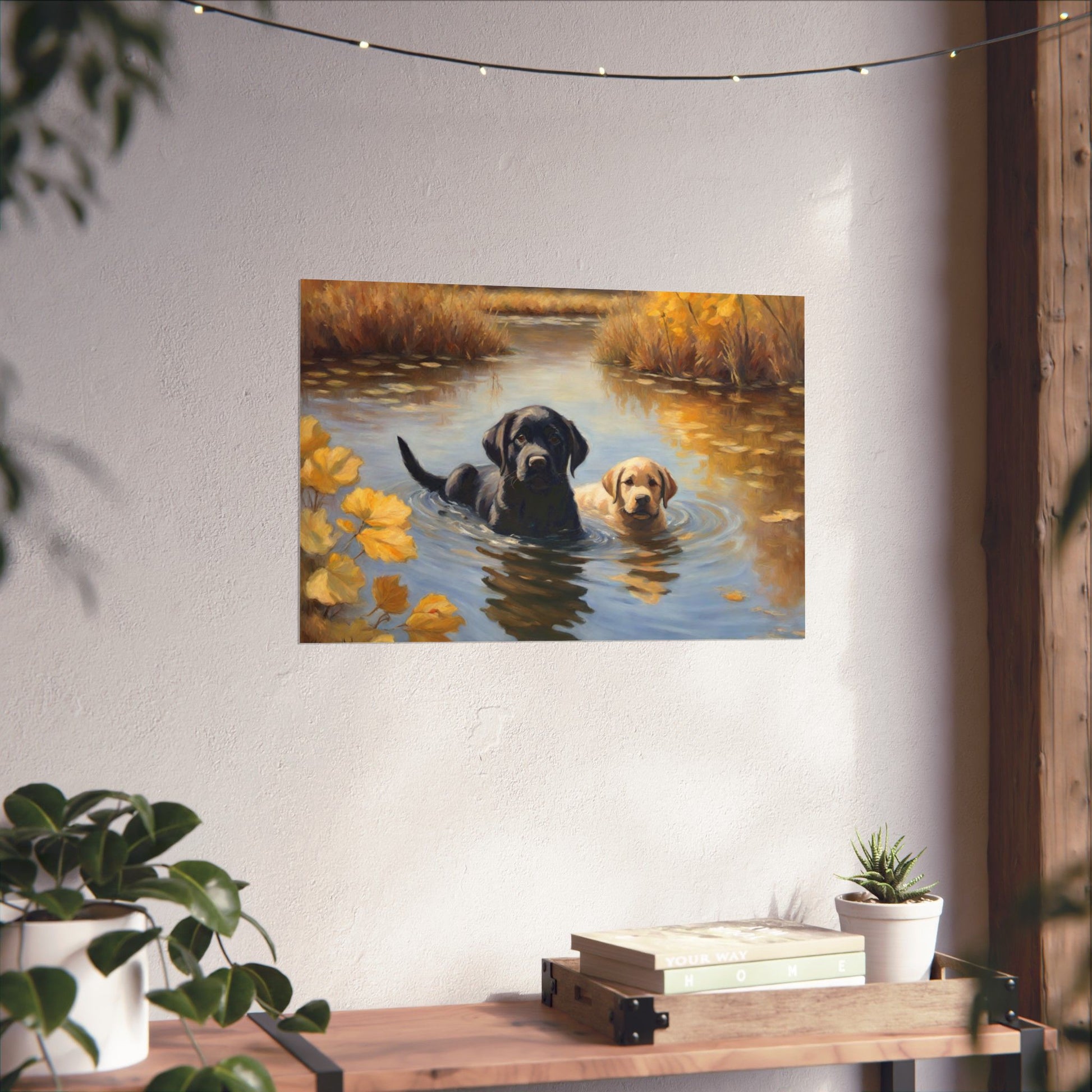 Black Labrador Retriever, Yellow Labrador Print