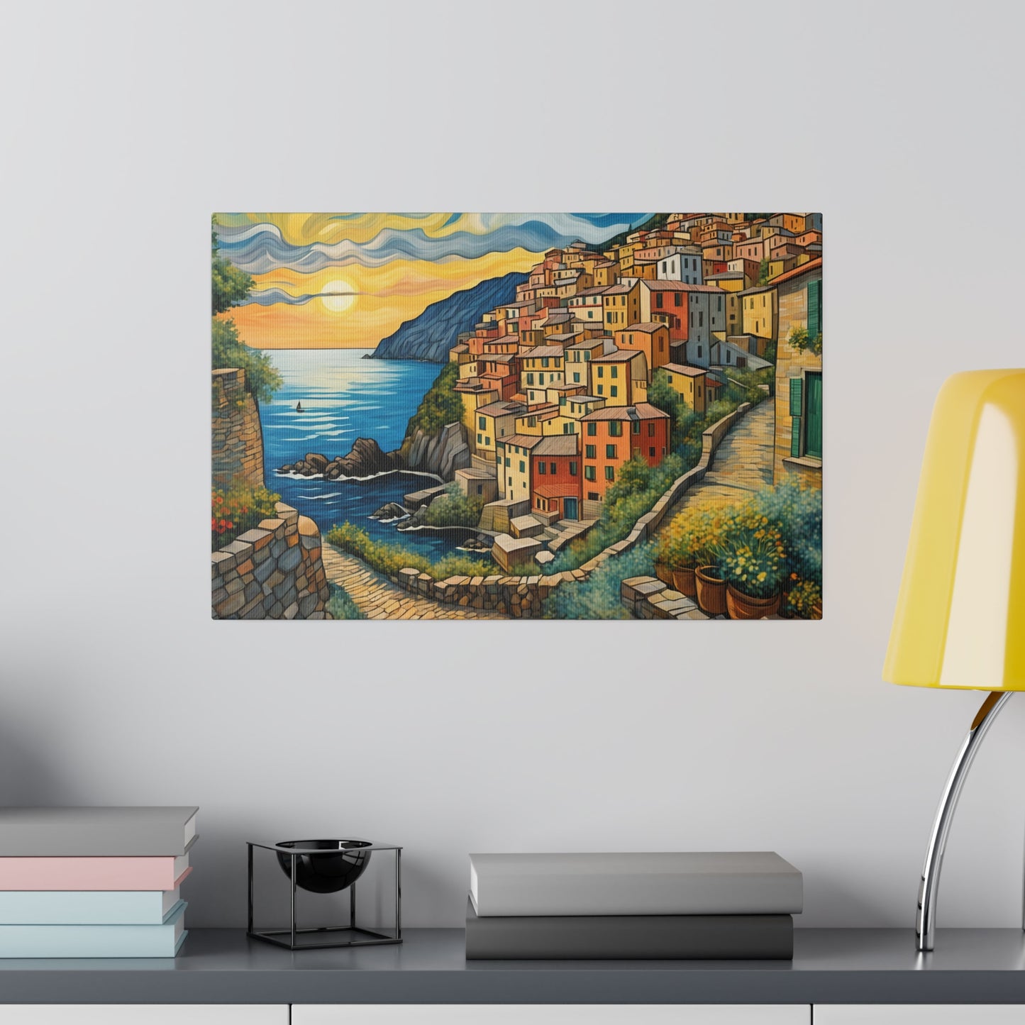 Van Gogh Style Italian Cinque Terre Print