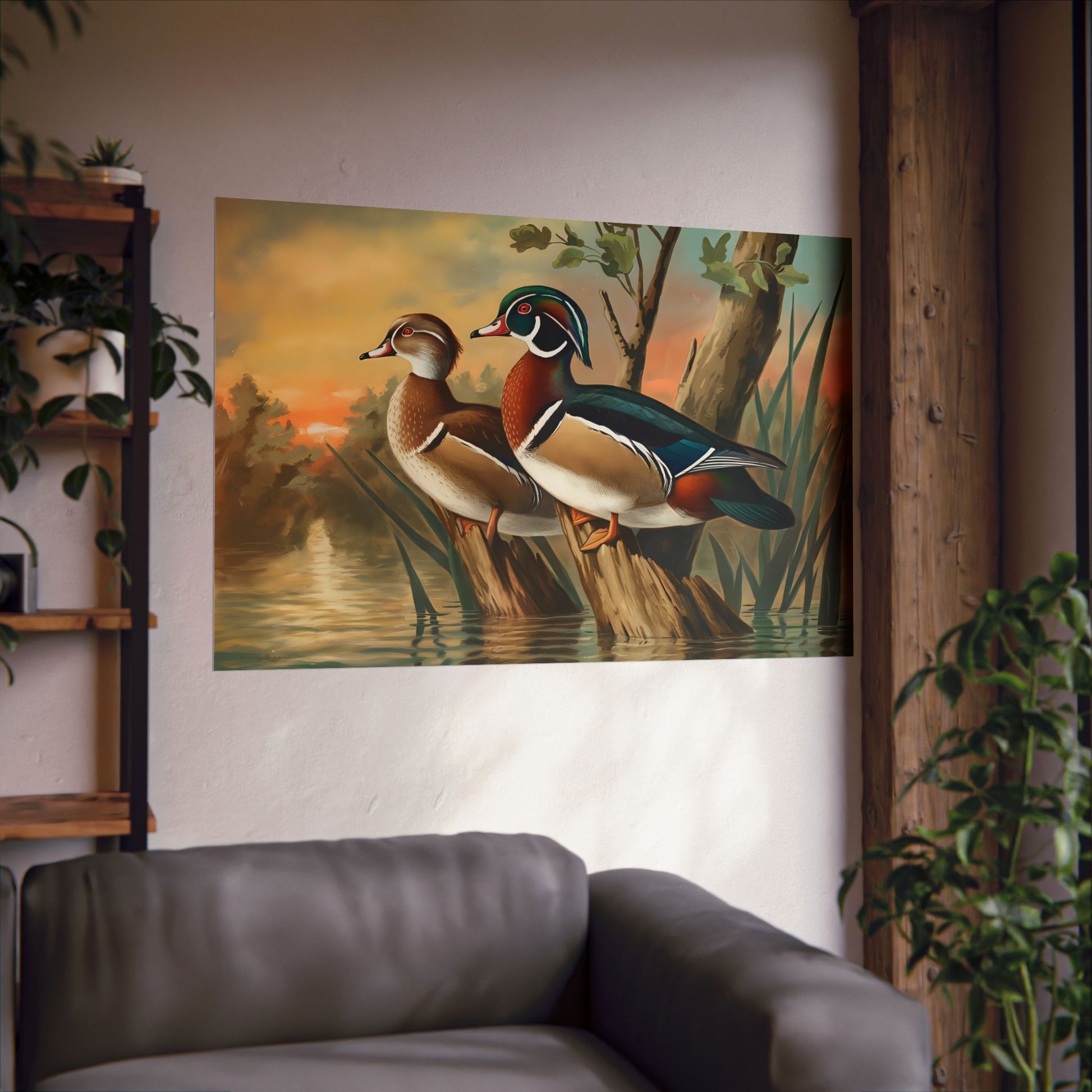 Silent Roost Wood Ducks Print