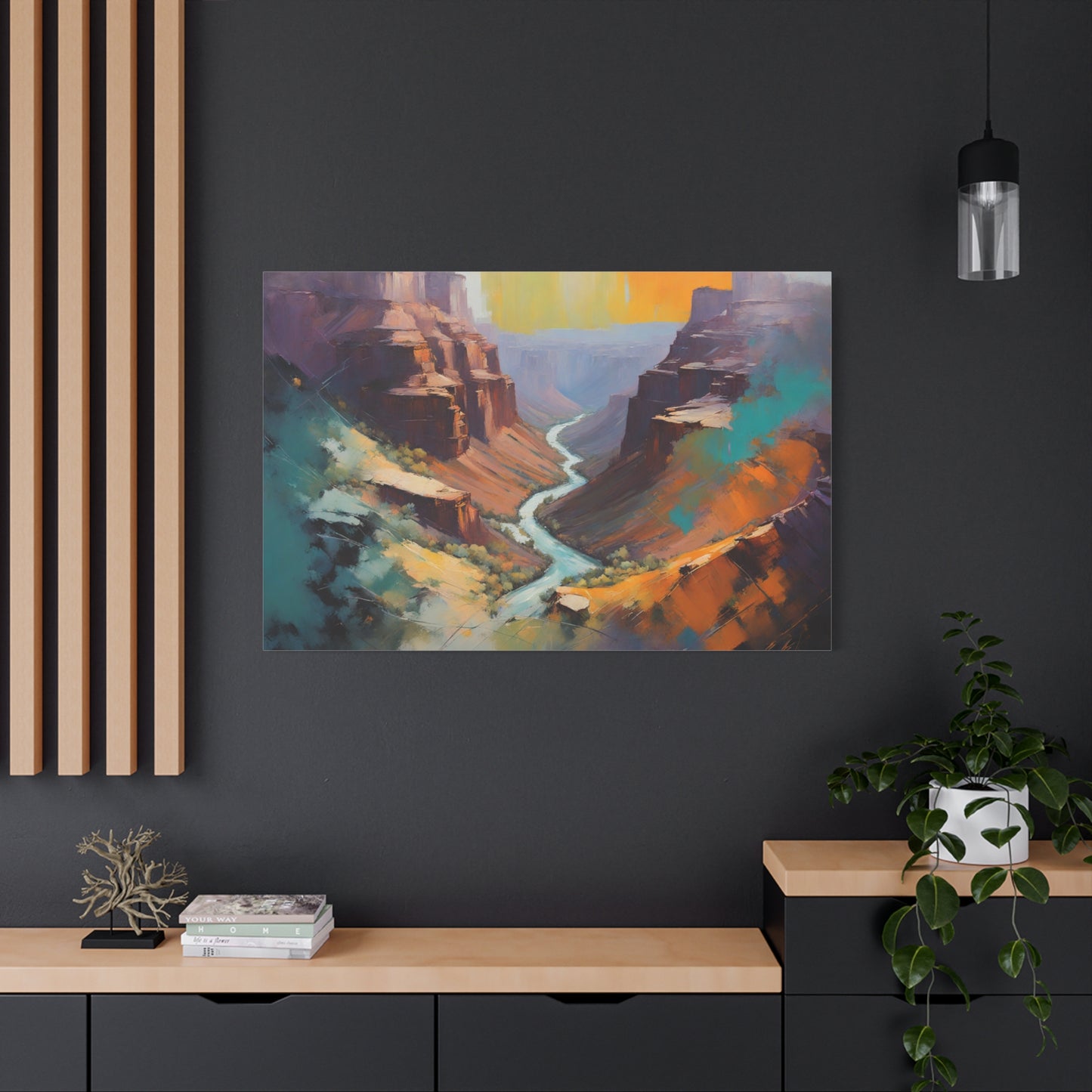 Crand Canyon Abstract Matte Canvas Print