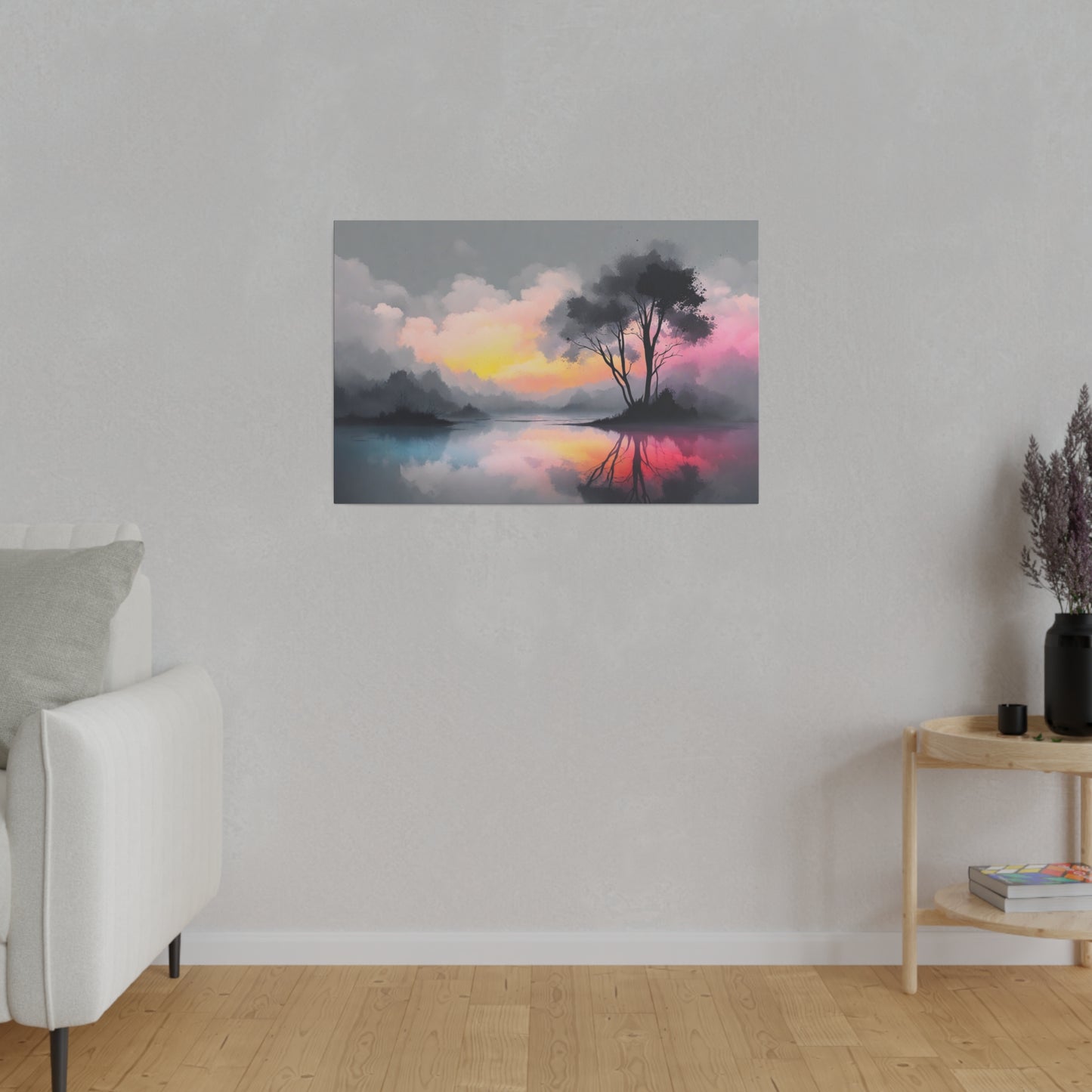 Abstract Landscape Matte Canvas Print