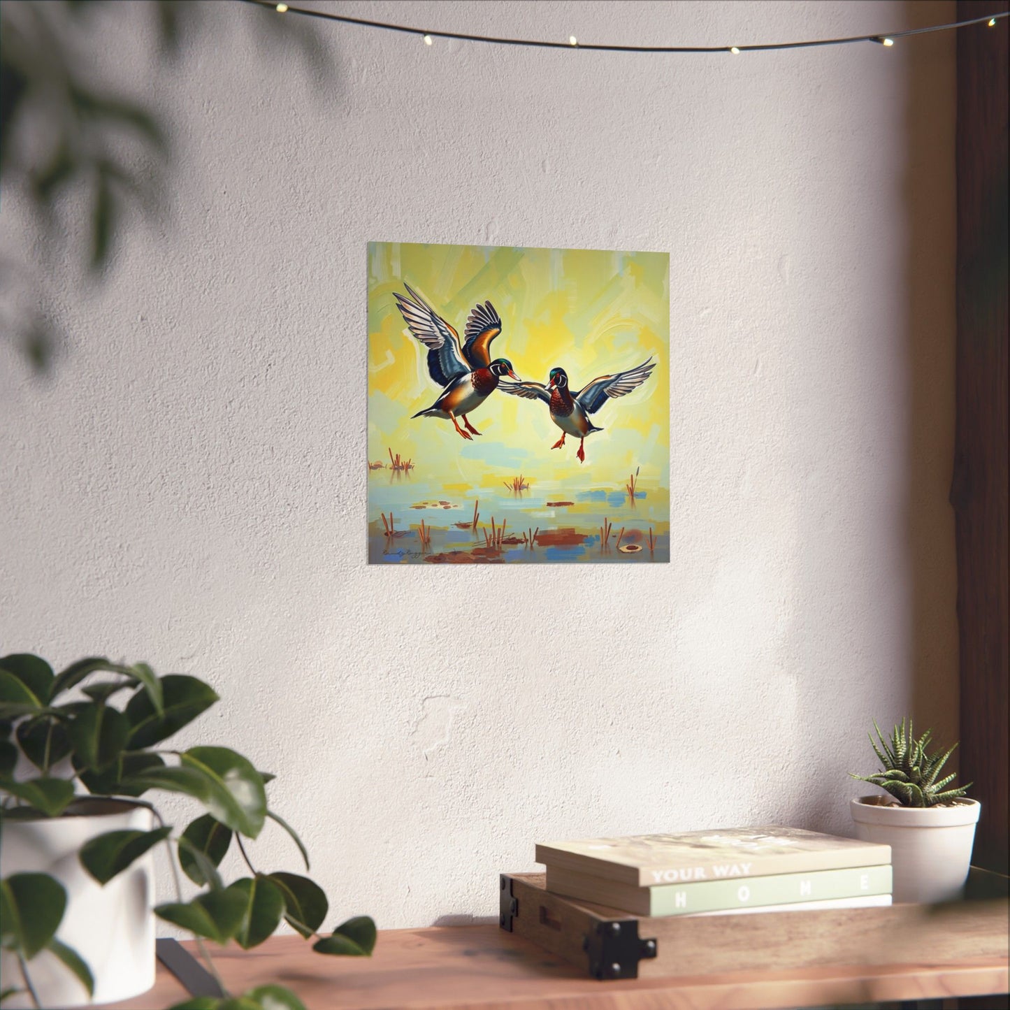 Wings of the Marsh, Wood Ducks Print