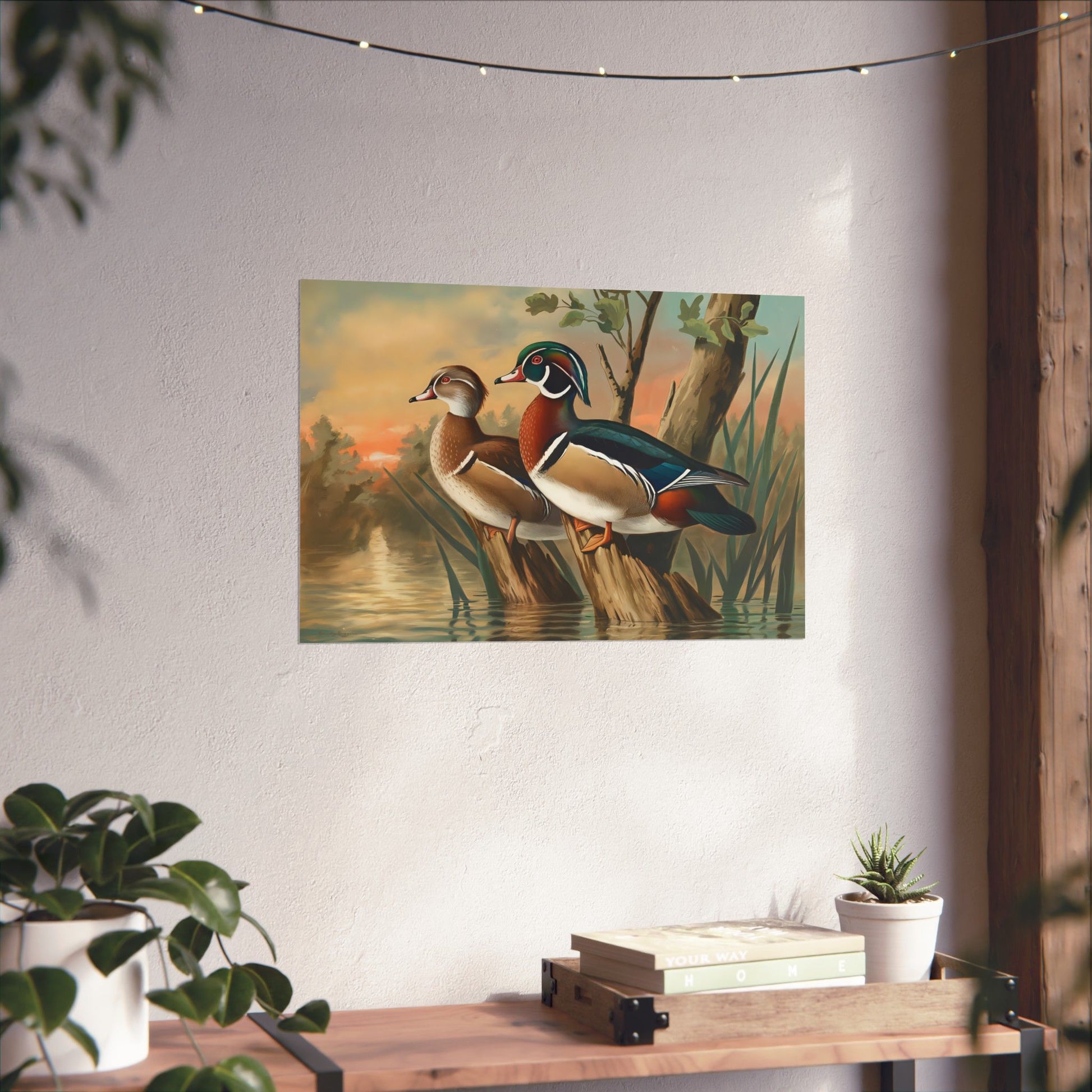 Silent Roost Wood Ducks Print