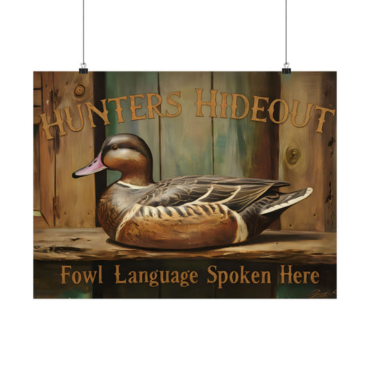 Duck Hunters Man Cave Print