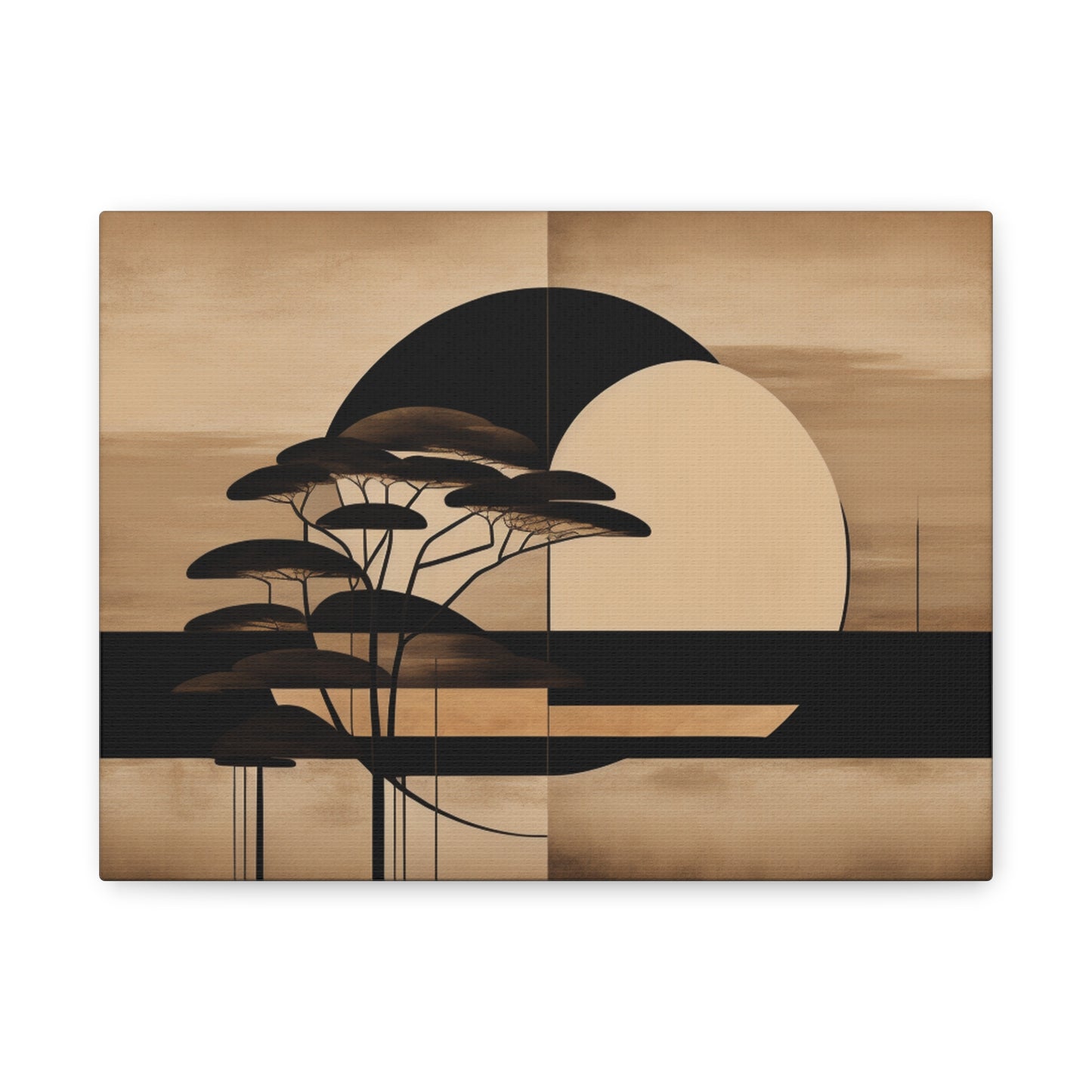 Abstract Japanese Matte Canvas Print