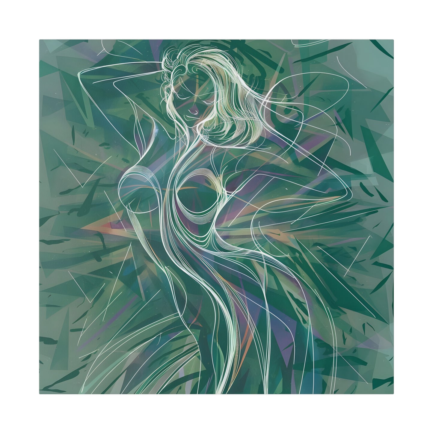 This line art abstract female body print is a striking addition to any space, offering a touch of refined artistry and a celebration of the human form in its most elegant and simplified expression.