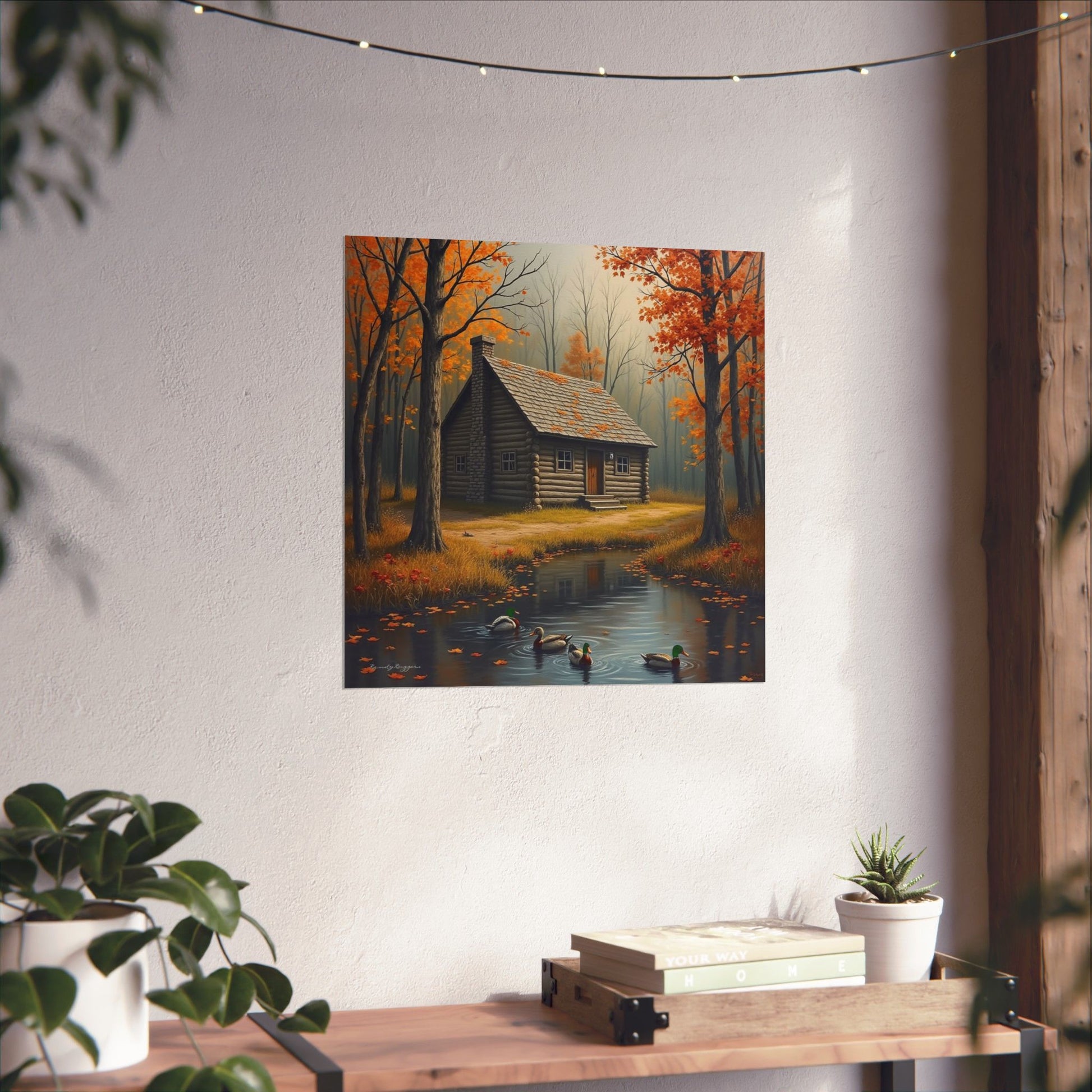 Autumn Hideout Duck Print