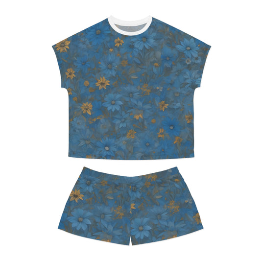 Women's Blue Ditsy Floral Pajamas