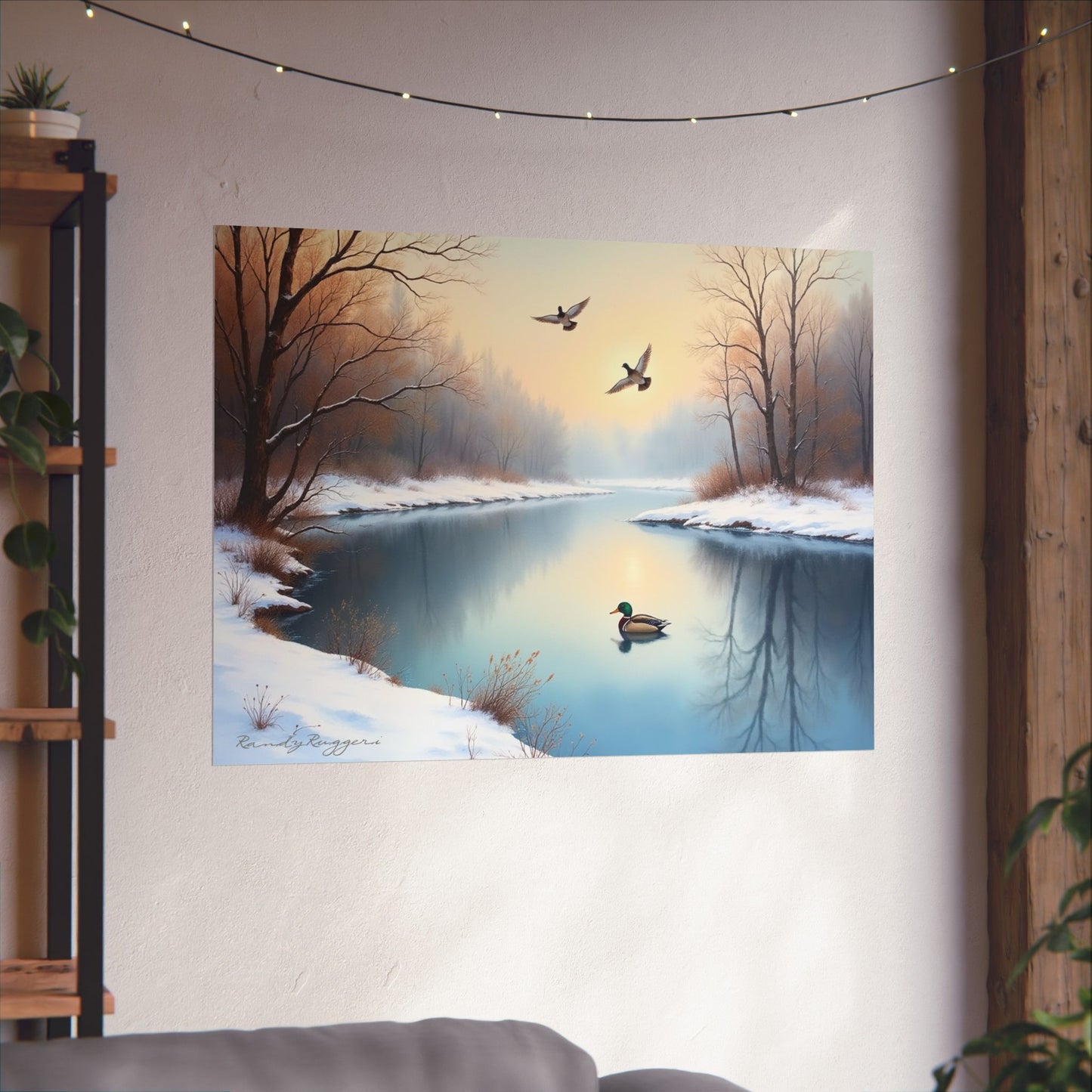 Peaceful Winter’s Day Duck Print