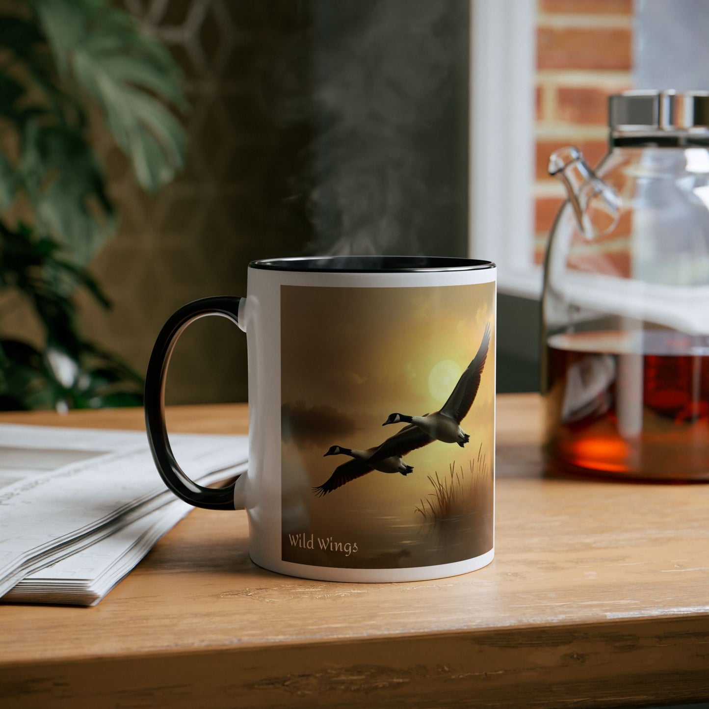 Geese Two-Tone Coffee Mug, 11oz