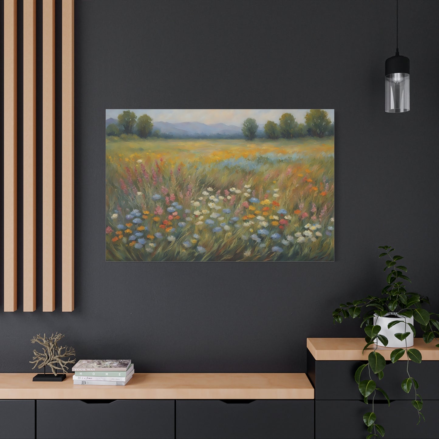 Field of Wildflowers Impressionist Print