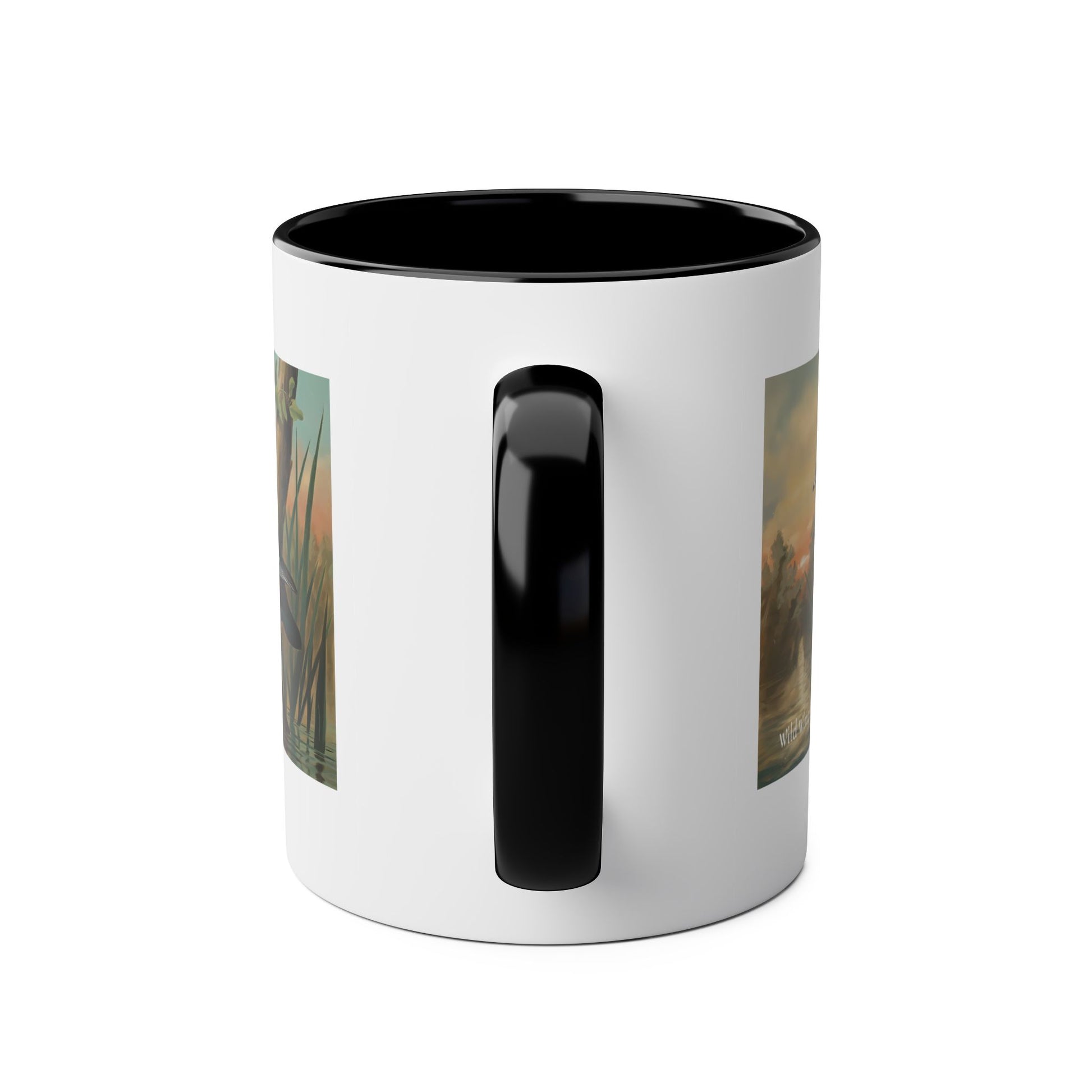 Wood Ducks Two-Tone Coffee Mug, 11oz