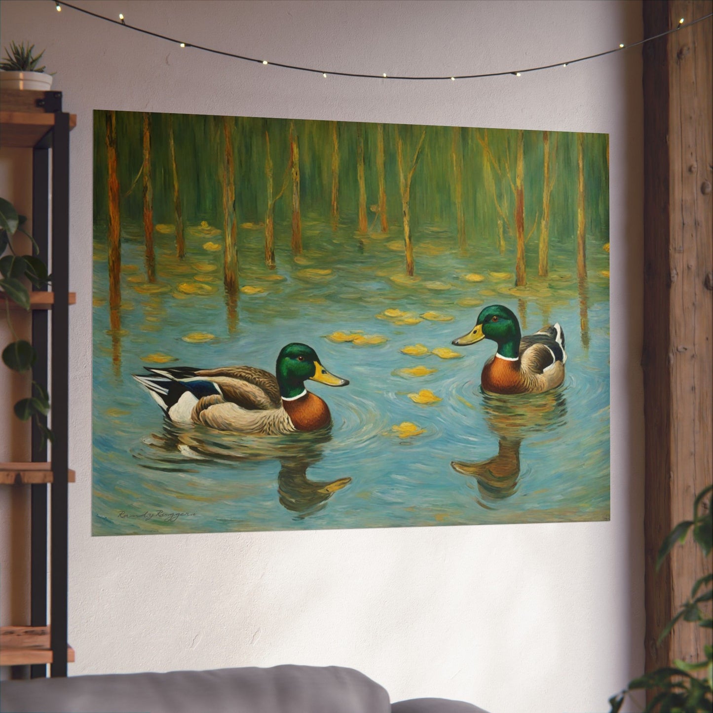 Van Gogh-inspired Duck Print