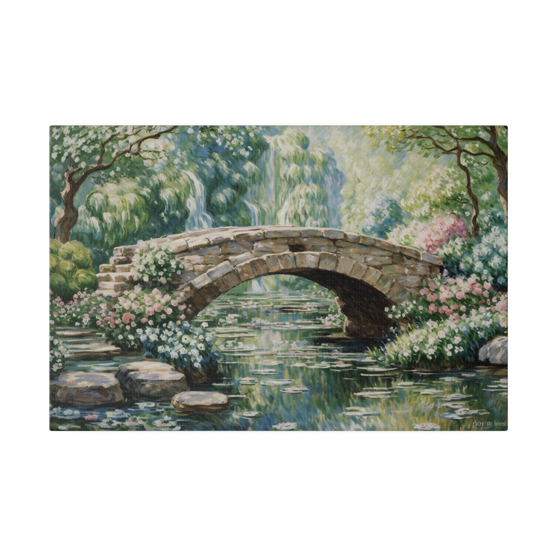 Old Stone Arch Bridge Canvas Print