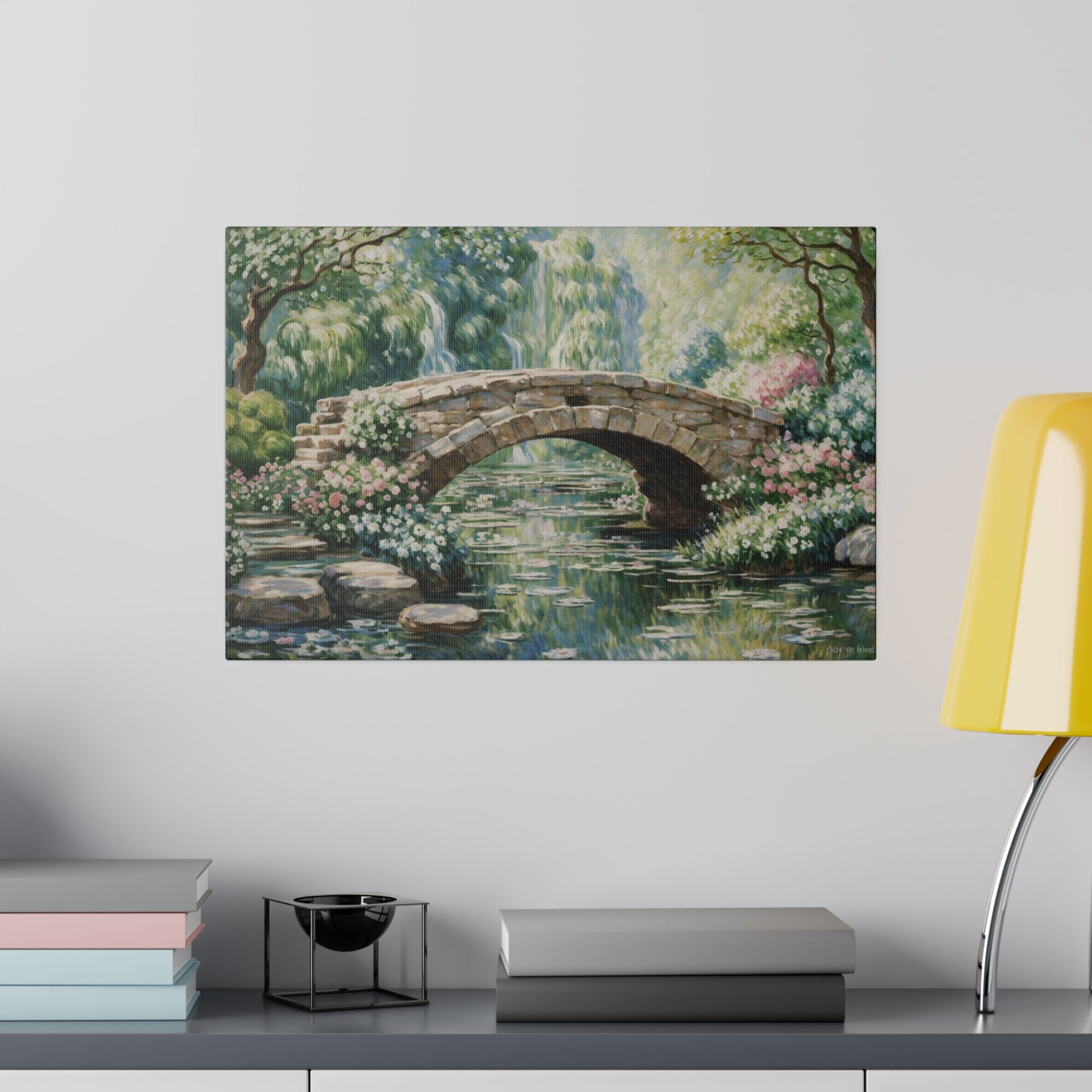 Old Stone Arch Bridge Canvas Print