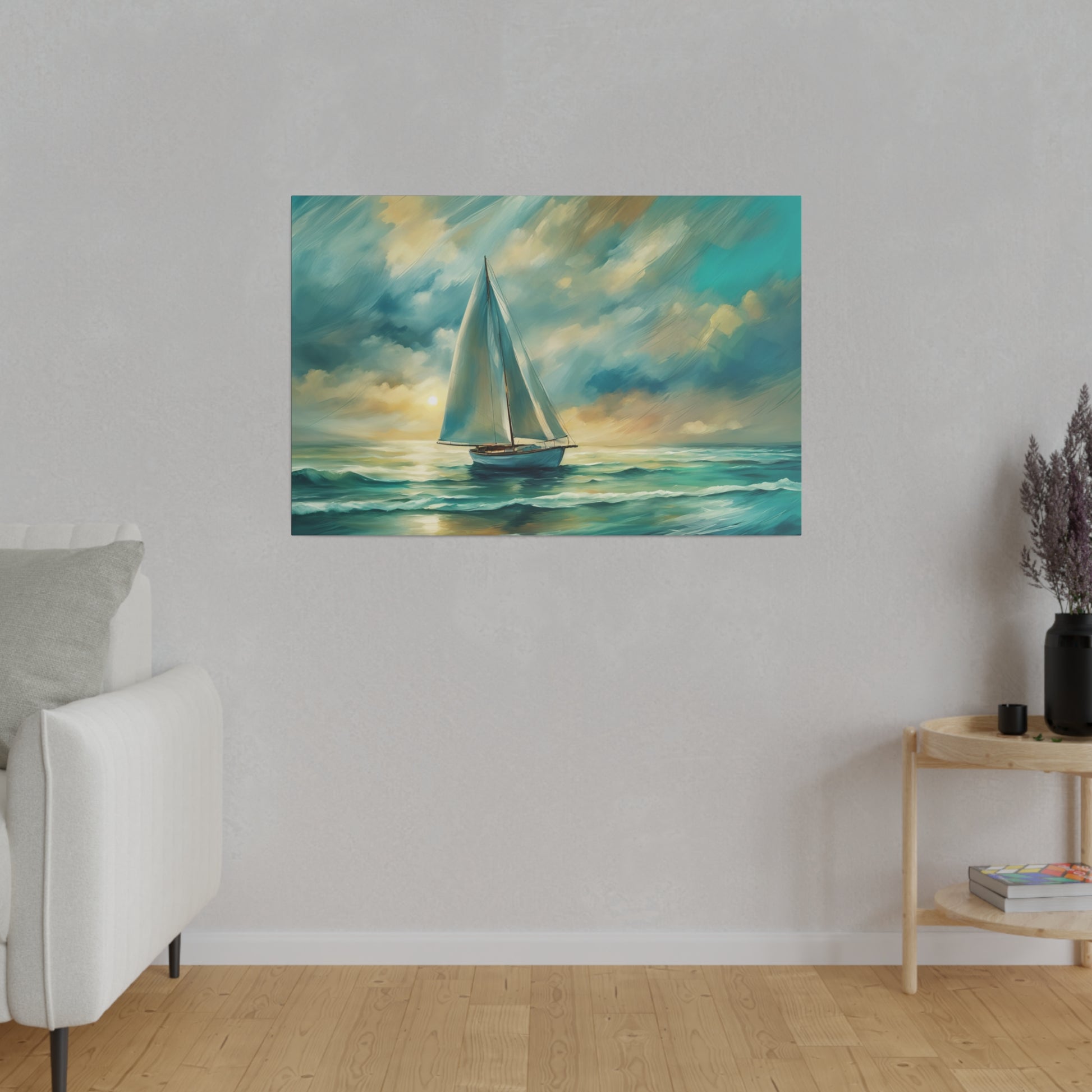 Sailboat Sets Sail for the Sea Print