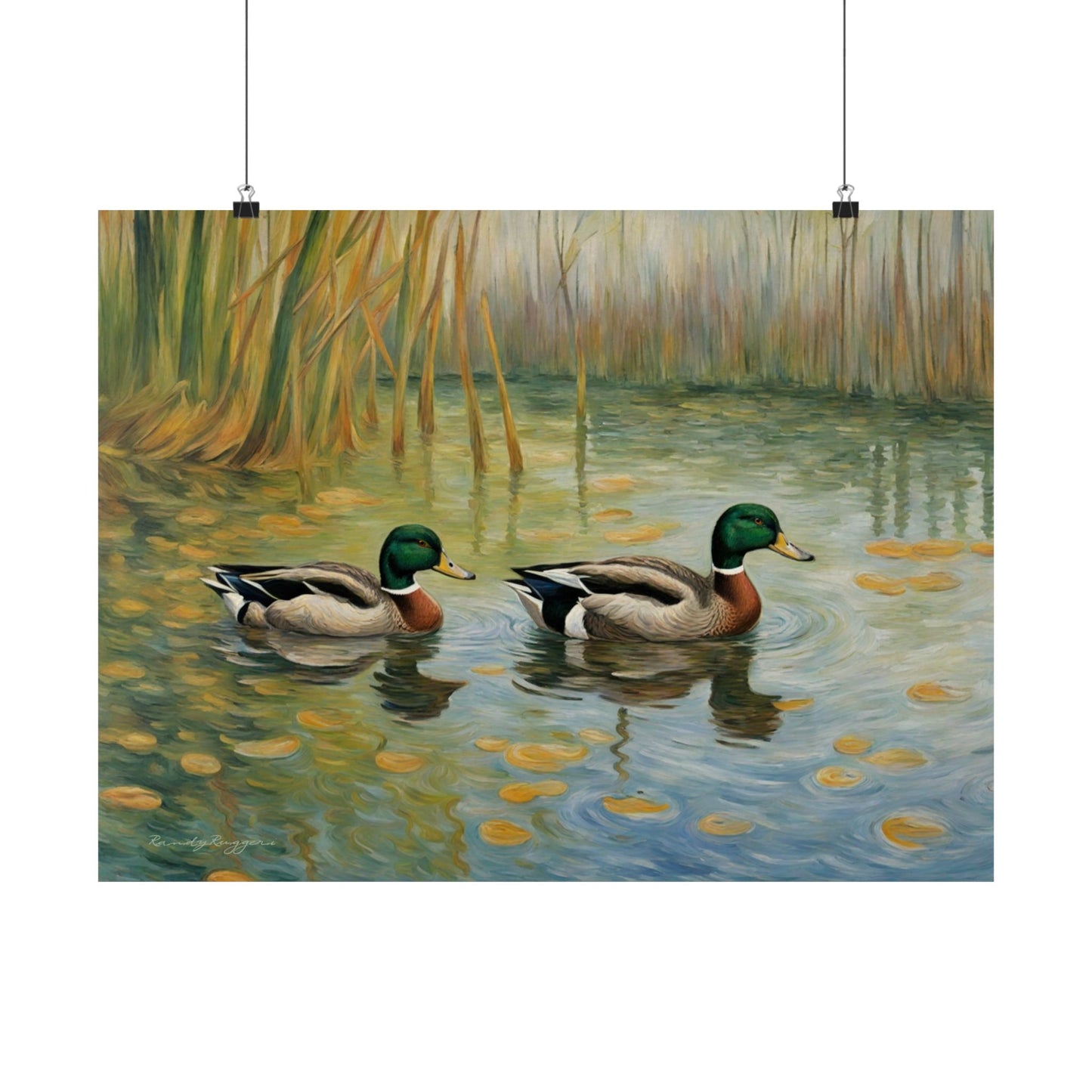 Van Gogh-inspired Duck Print