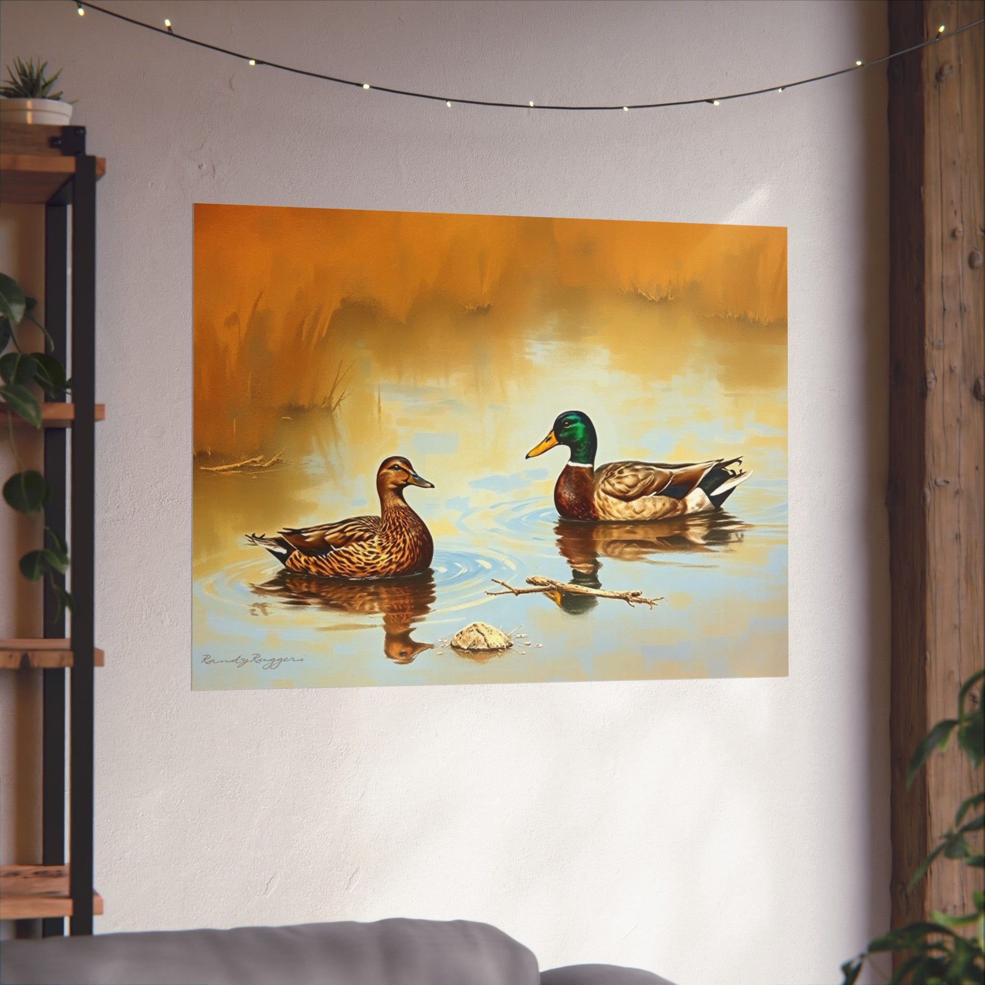 Refuge in the Shallow Marsh Duck Print