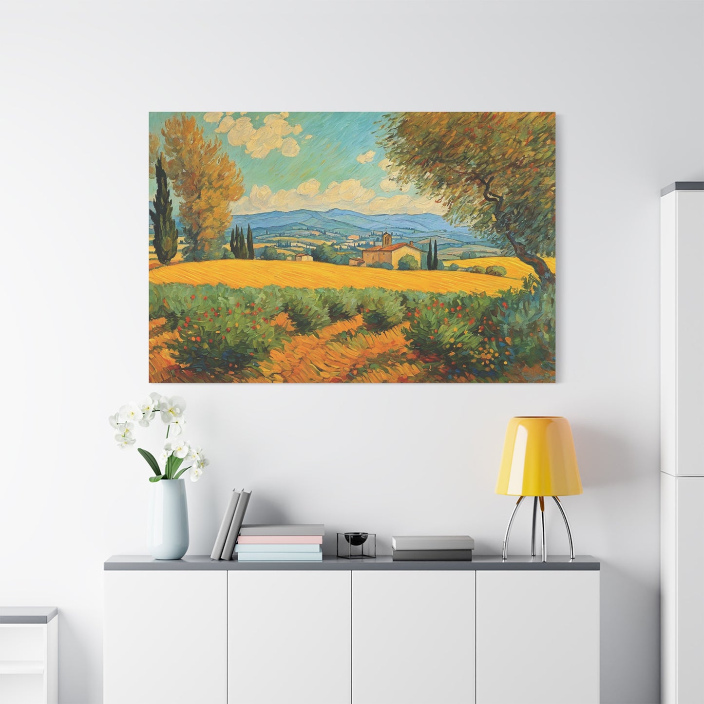 UMBRIA ITALIAN LANDSCAPE CANVAS PRINT