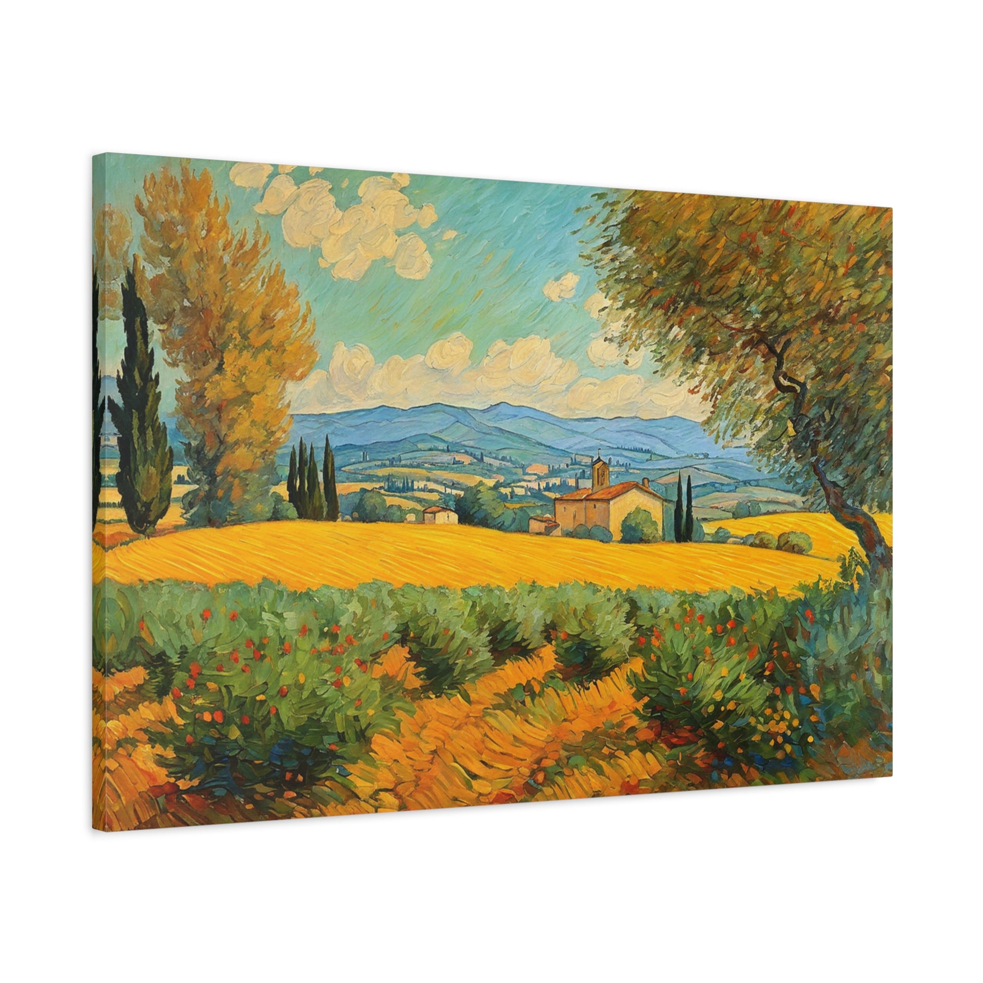 UMBRIA ITALIAN LANDSCAPE CANVAS PRINT