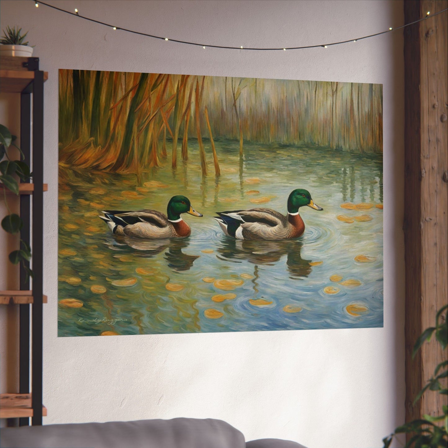 Van Gogh-inspired Duck Print