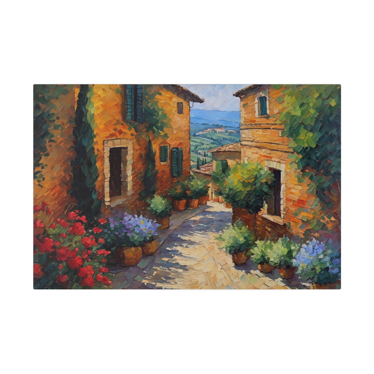 This stunning Montepulciano Italy art captures the beauty of the Italian landscape through a vintage print that will elevate any wall in your home. Expertly printed and crafted, this piece offers a unique glimpse of Italian culture and adds a touch of elegance to your decor. Perfect for art enthusiasts and lovers of travel alike.