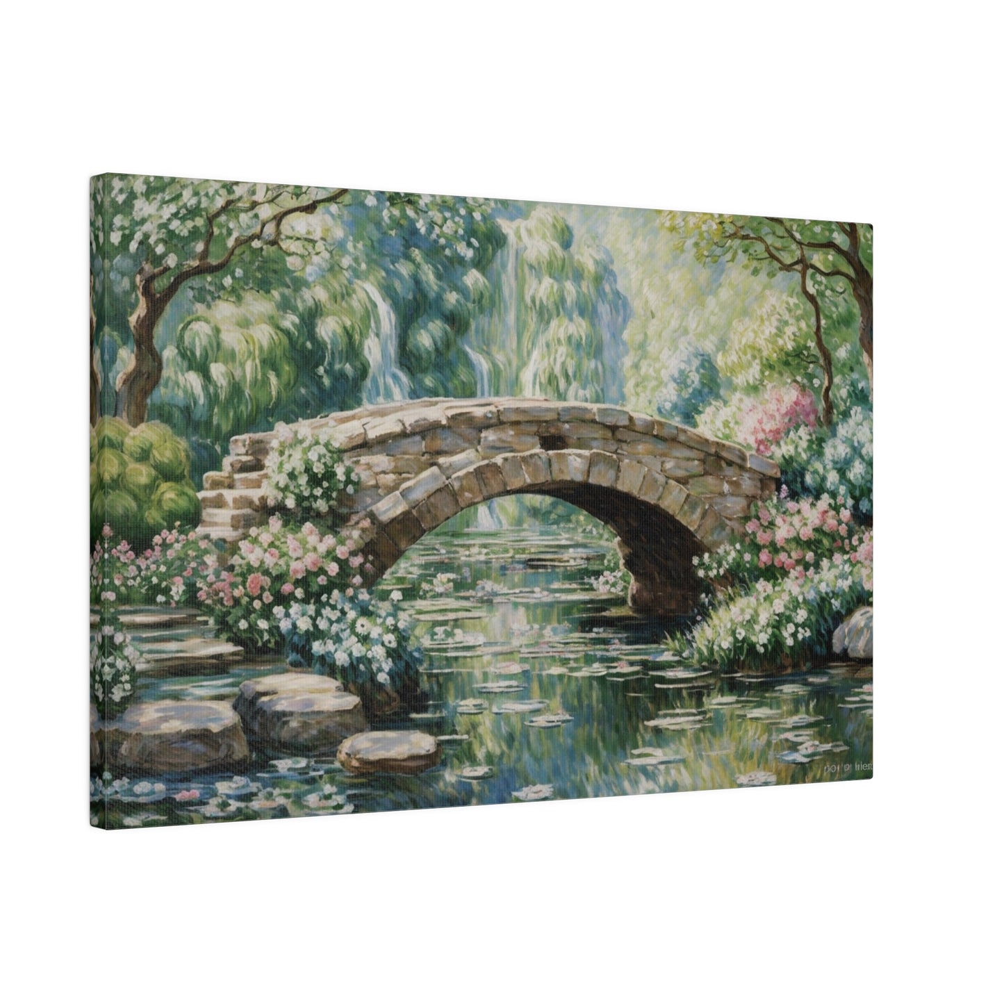 Old Stone Arch Bridge Canvas Print