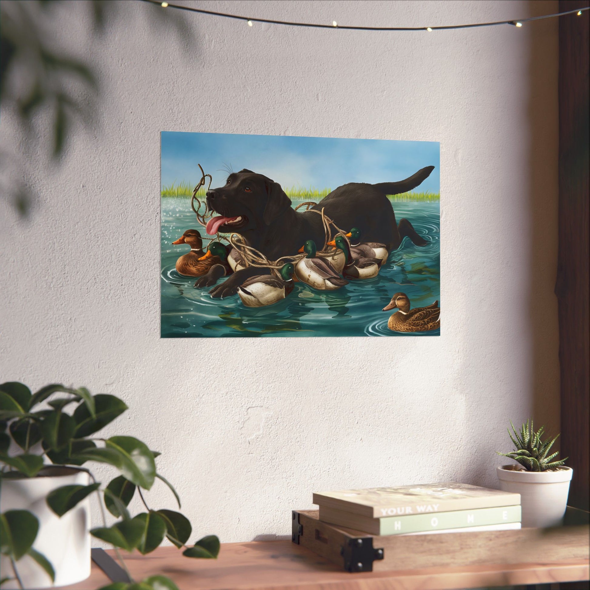 Black Labrador Retriever print