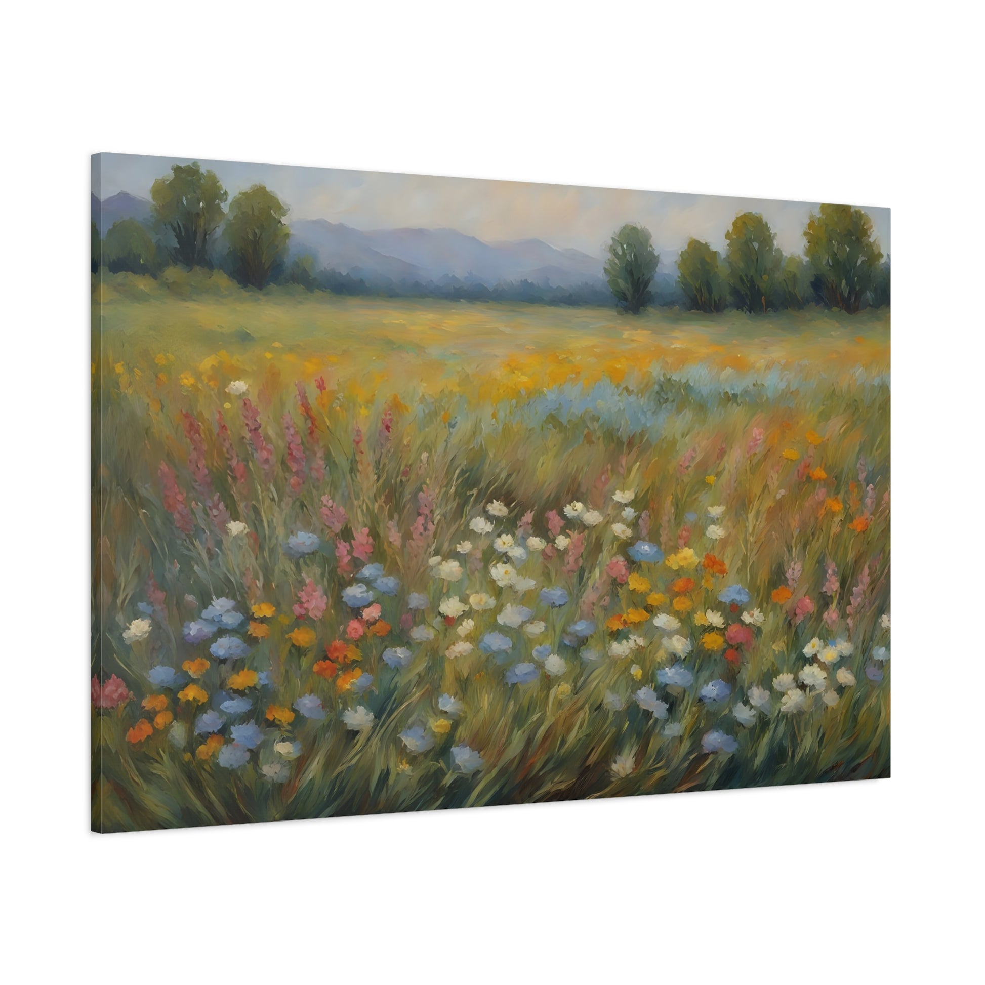 Field of Wildflowers Impressionist Print