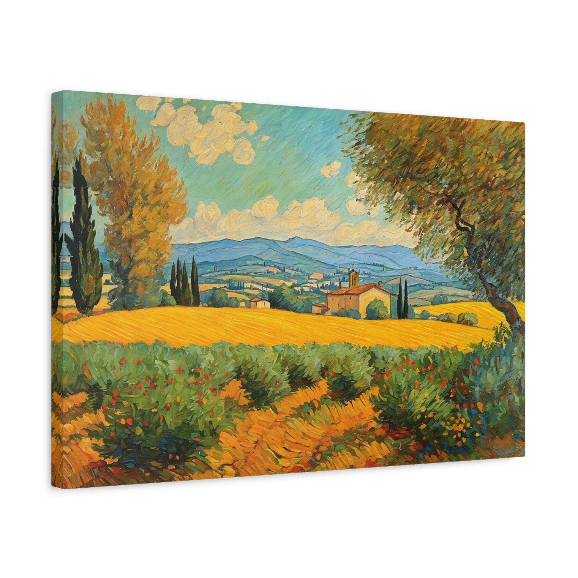 UMBRIA ITALIAN LANDSCAPE CANVAS PRINT