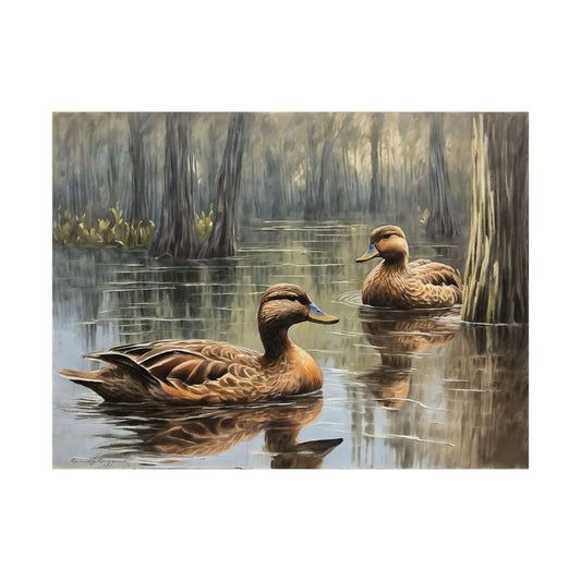 Hens in Haven Duck Print