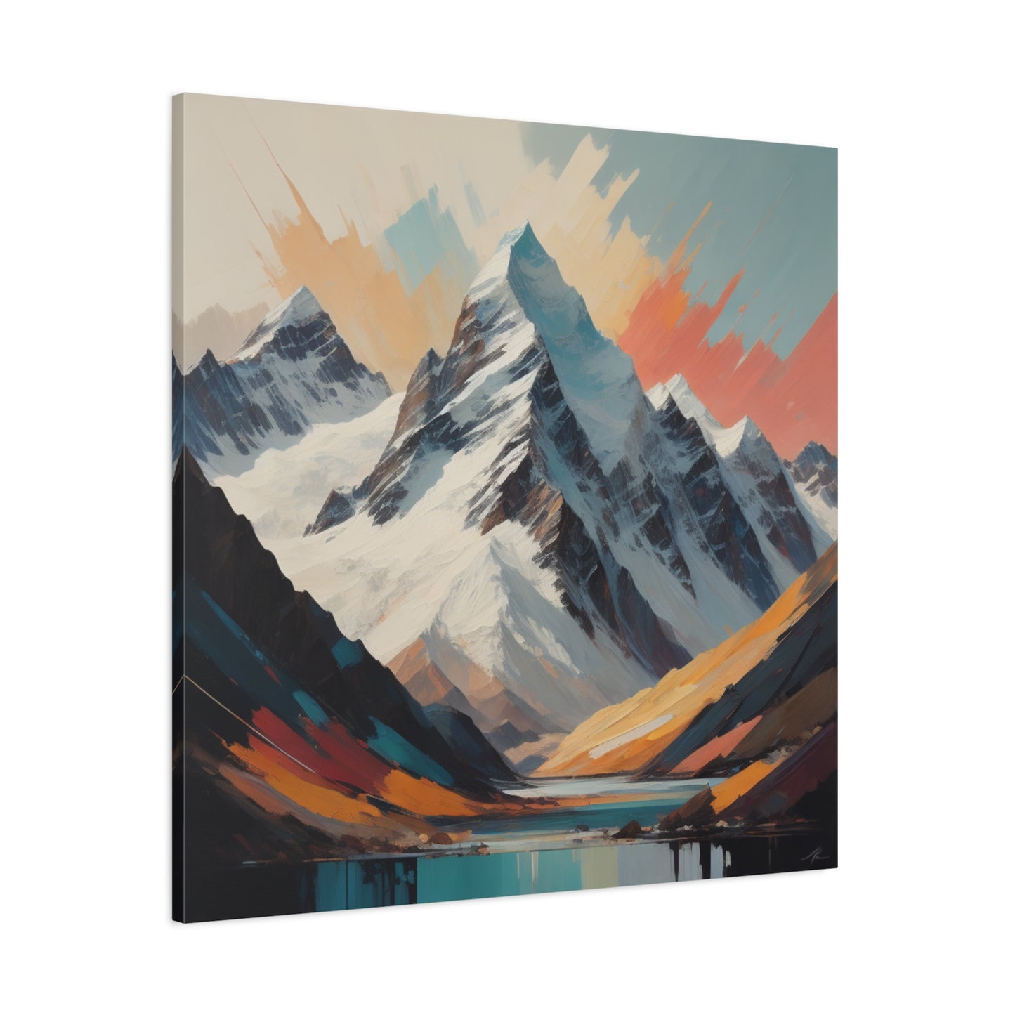 Abstract Southern Alps Canvas Print