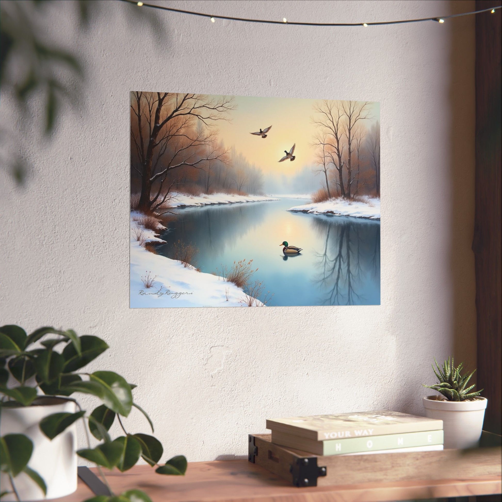 Peaceful Winter’s Day Duck Print